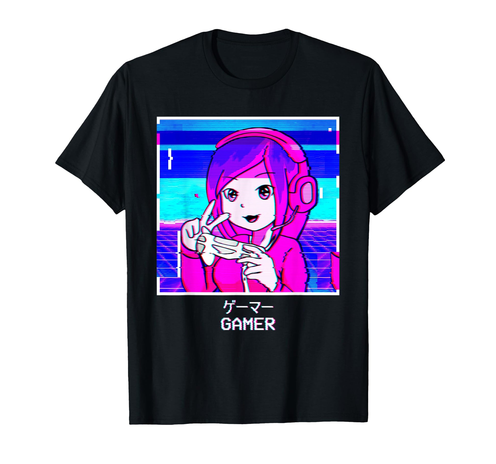 Gamer Anime Japanese Vaporwave T-Shirt - Aesthetic Graphic Unisex - T-Shirt, Sweatshirt, Hoodie