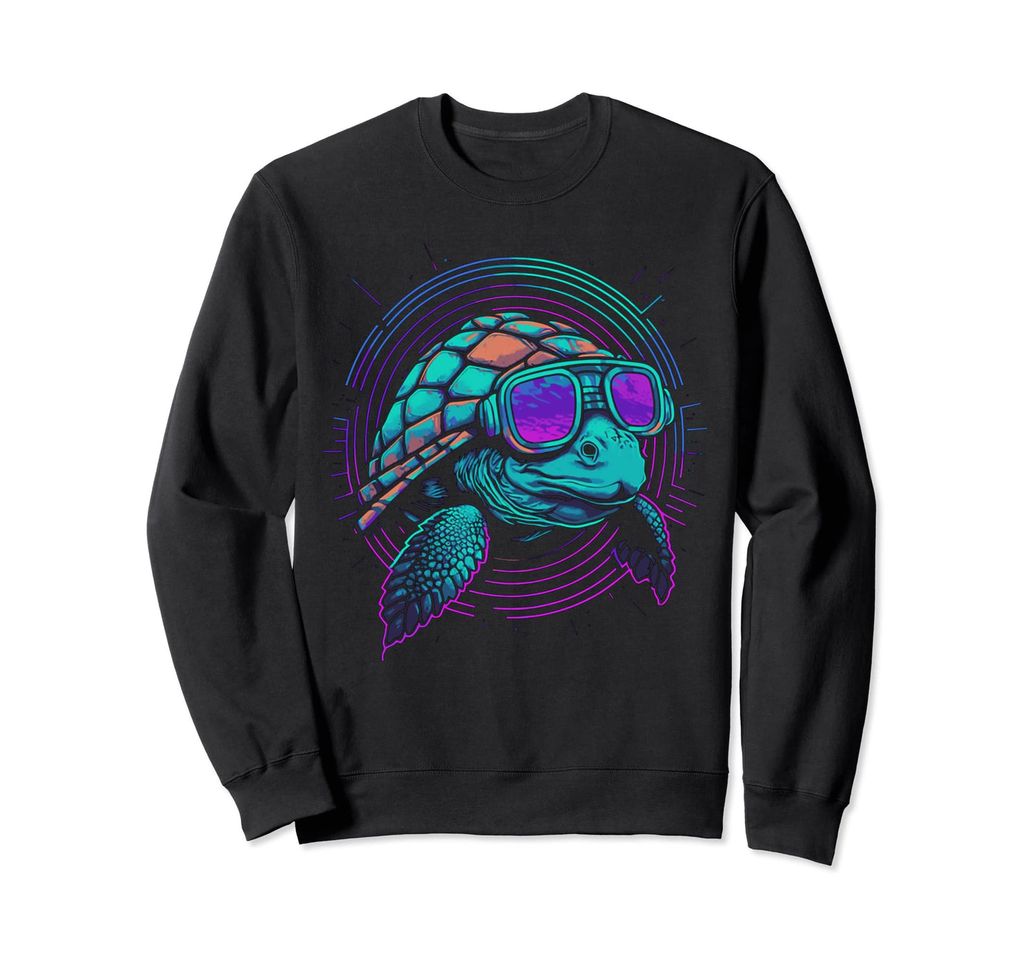 1980S 1990S Vaporwave Japanese Turtle Sweatshirt - Minimalist Print Unisex - T-Shirt, Sweatshirt, Hoodie