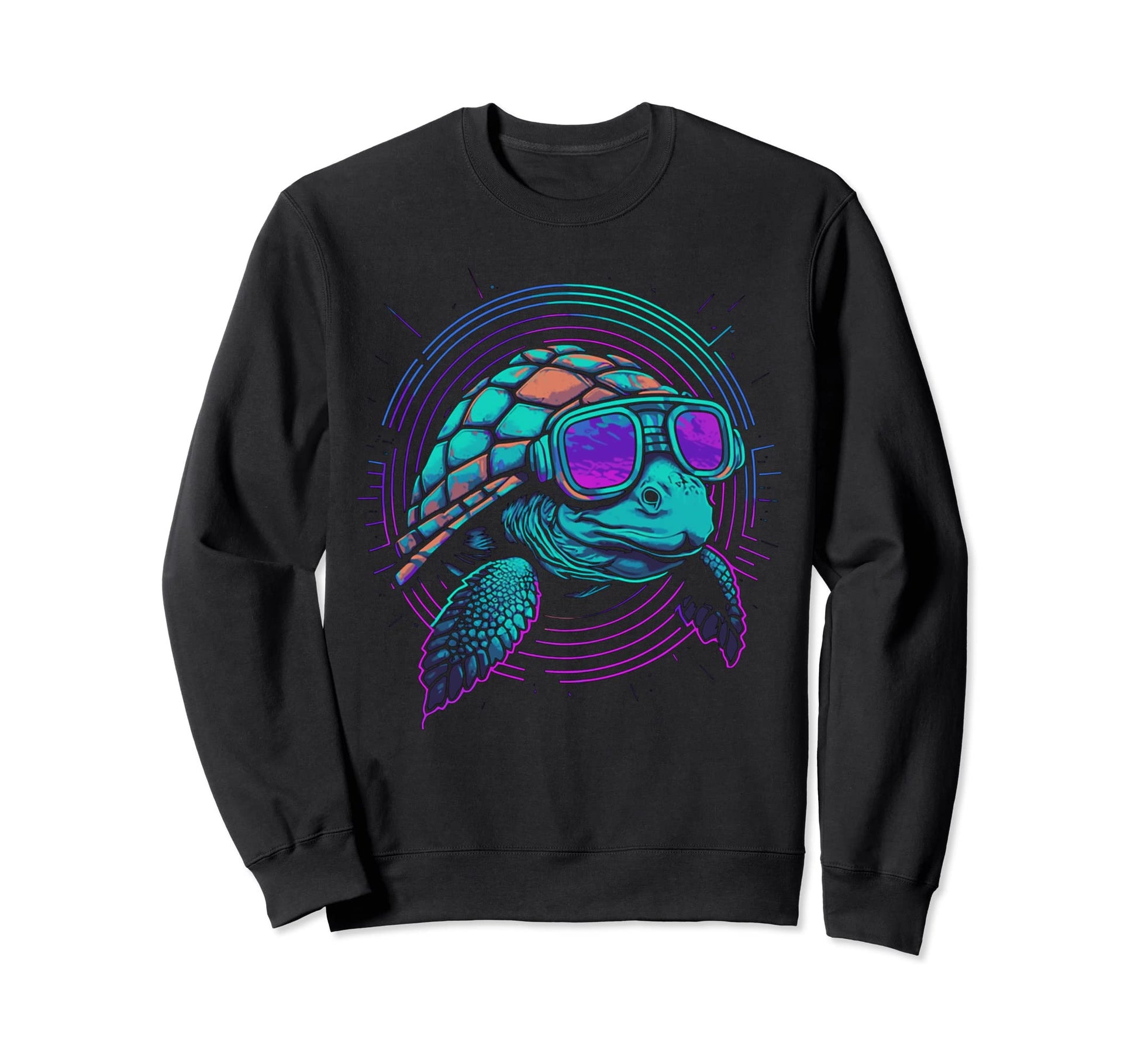 1980S 1990S Vaporwave Japanese Turtle Sweatshirt - Minimalist Print Unisex - T-Shirt, Sweatshirt, Hoodie