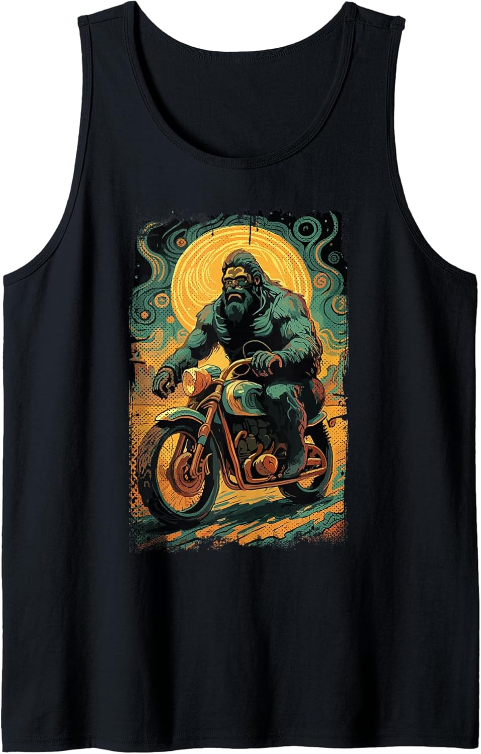 Funny Motorbike Sasquatch Gifts For Biker - Adult & Kids T-Shirts, Sweatshirts & Hoodies apparel design preview 1