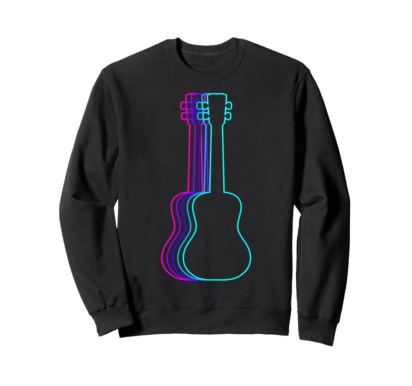 Ukulele Instrument Vaporwave Sweatshirt - Streetwear Style Men Women - T-Shirt, Sweatshirt, Hoodie