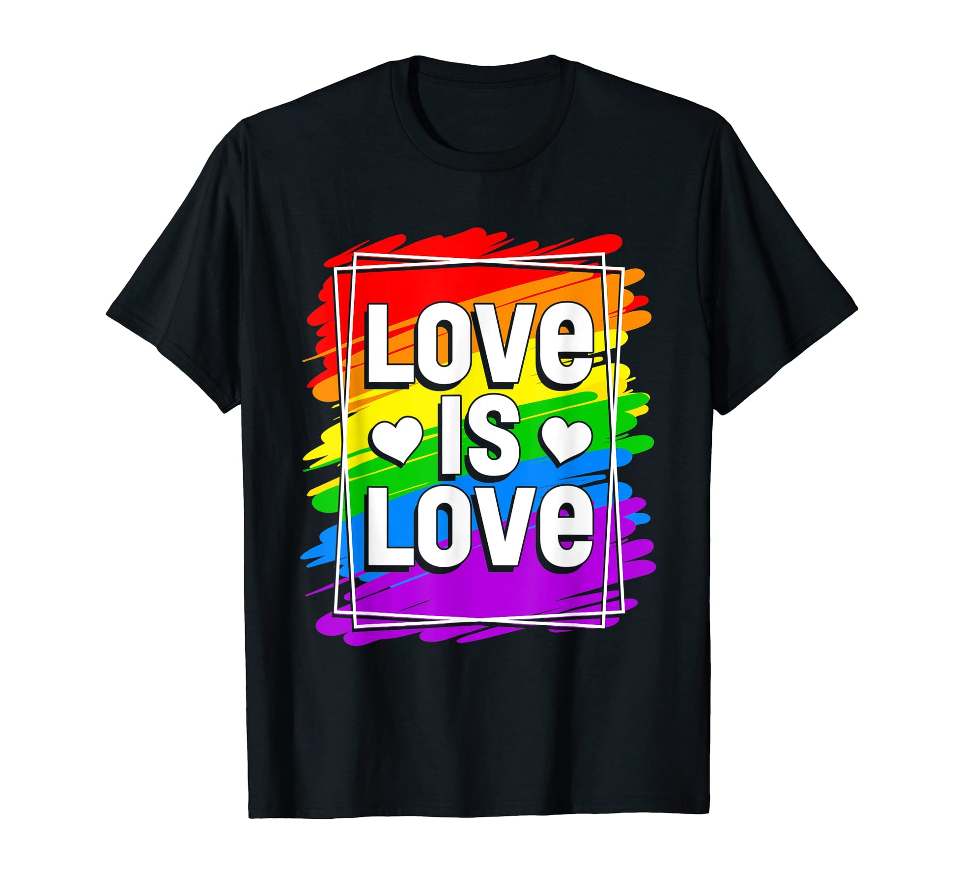 Love Lgbqt Pride Rainbow Lgbt Month Gay T-Shirt - Aesthetic Graphic Unisex - T-Shirt, Sweatshirt, Hoodie