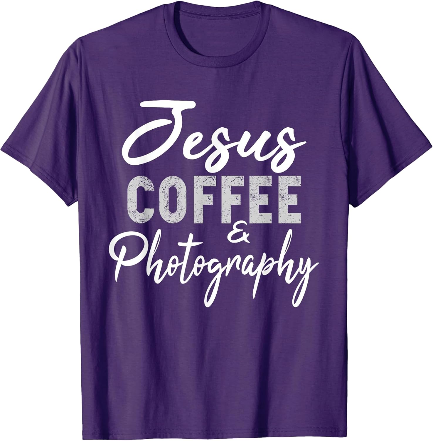 Jesus Christian Camera Coffee Lovers - Adult & Kids T-Shirts, Sweatshirts & Hoodies apparel design preview 1