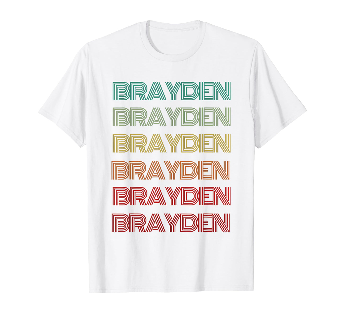 First Name Brayden Personalized T-Shirt - Custom Art Print Men Women - T-Shirt, Sweatshirt, Hoodie