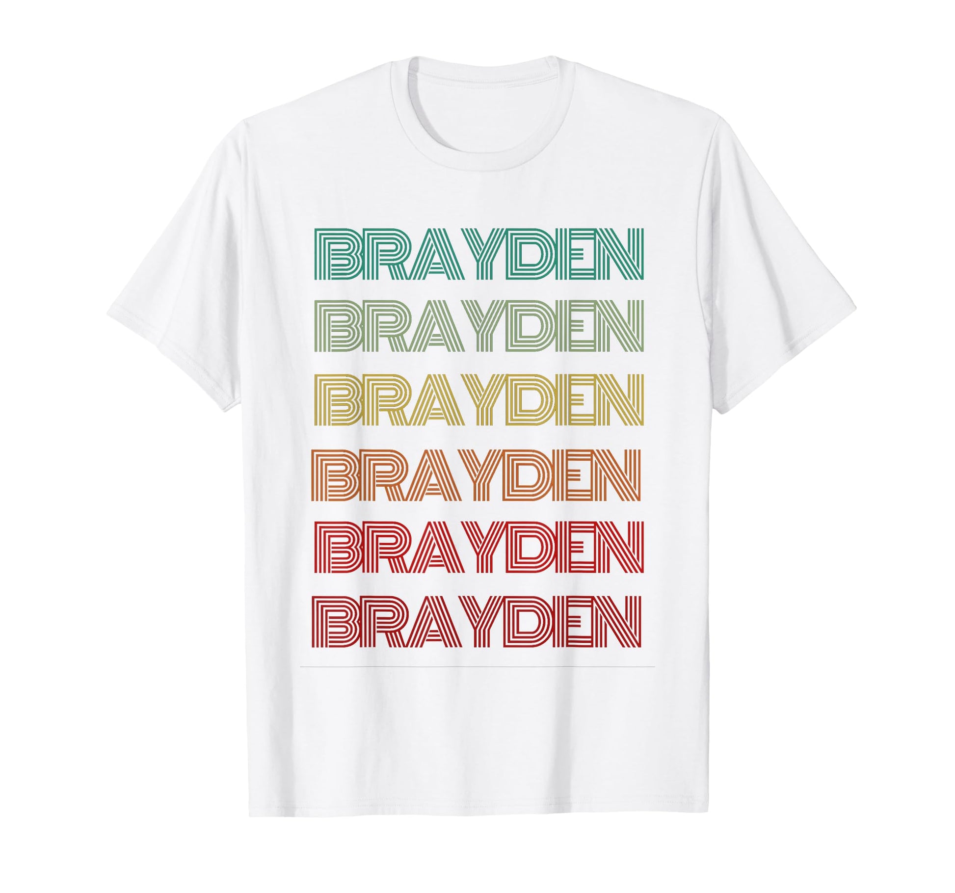 First Name Brayden Personalized T-Shirt - Custom Art Print Men Women - T-Shirt, Sweatshirt, Hoodie