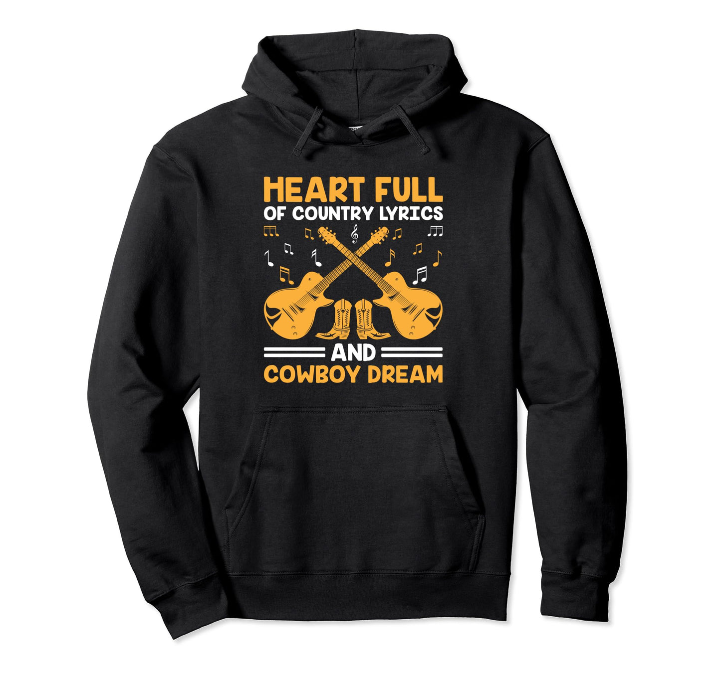 County Music Music Lover Western Hoodie - Fun Novelty Design Men Women - T-Shirt, Sweatshirt, Hoodie