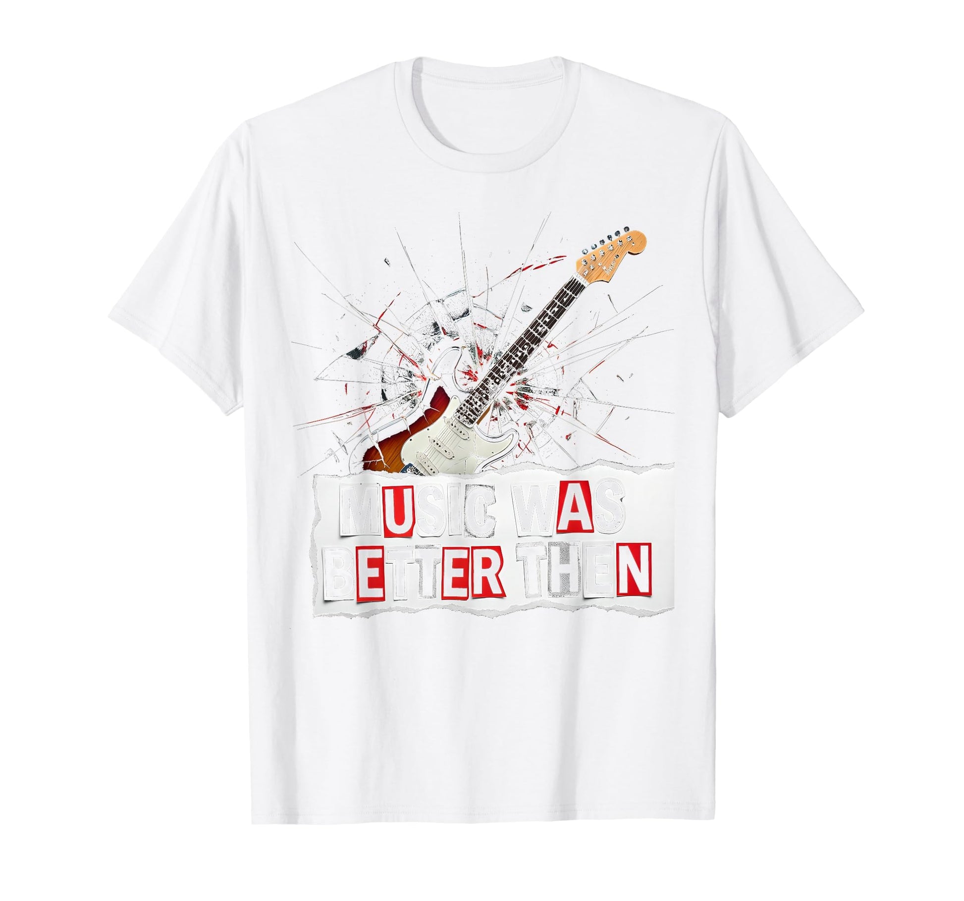 Music Was Better Then 90S Band T-Shirt - Fun Novelty Design Unisex - T-Shirt, Sweatshirt, Hoodie