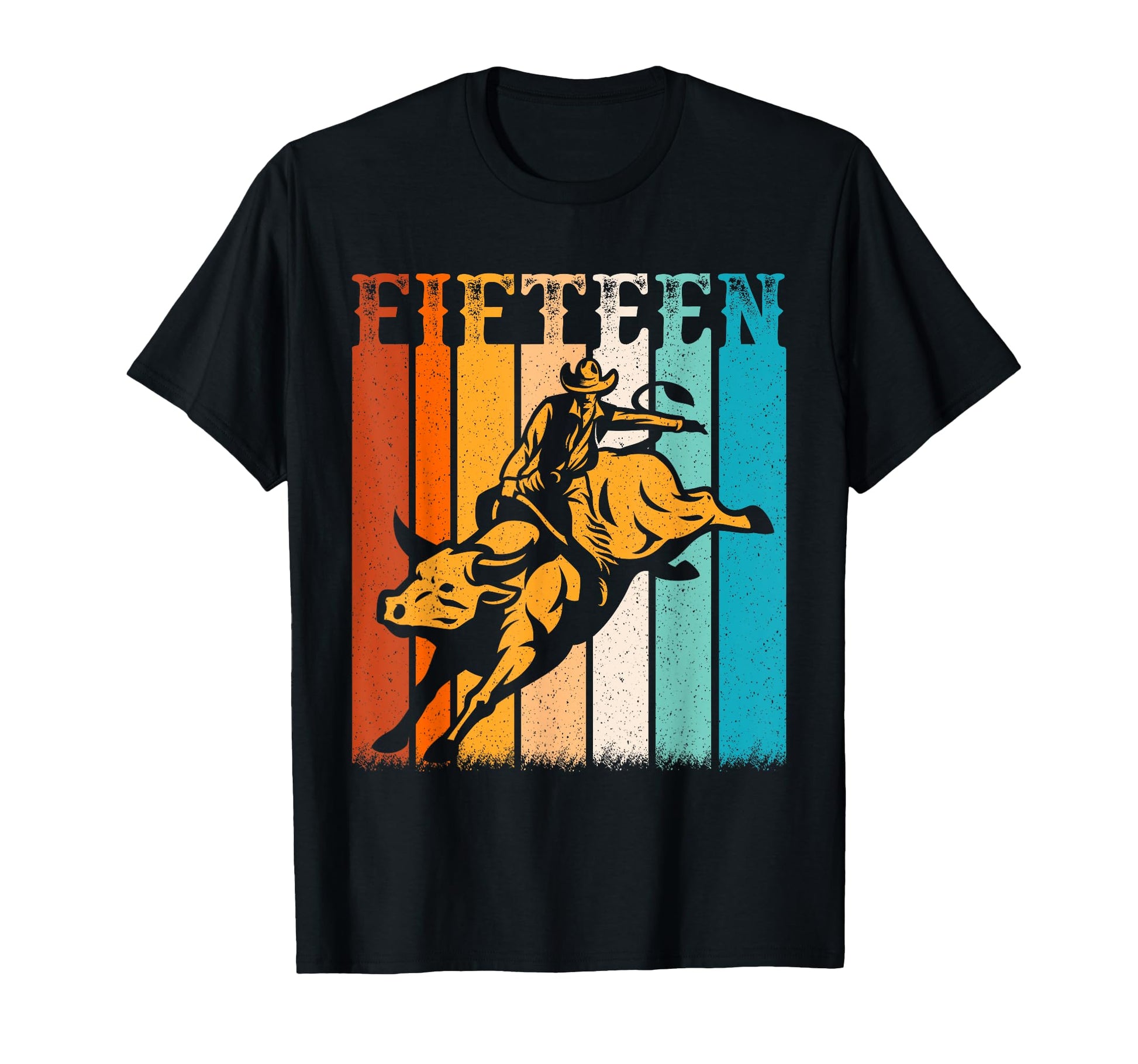 Bull Riding 15Th Birthday 15 Year Old T-Shirt - Aesthetic Graphic Unisex - T-Shirt, Sweatshirt, Hoodie