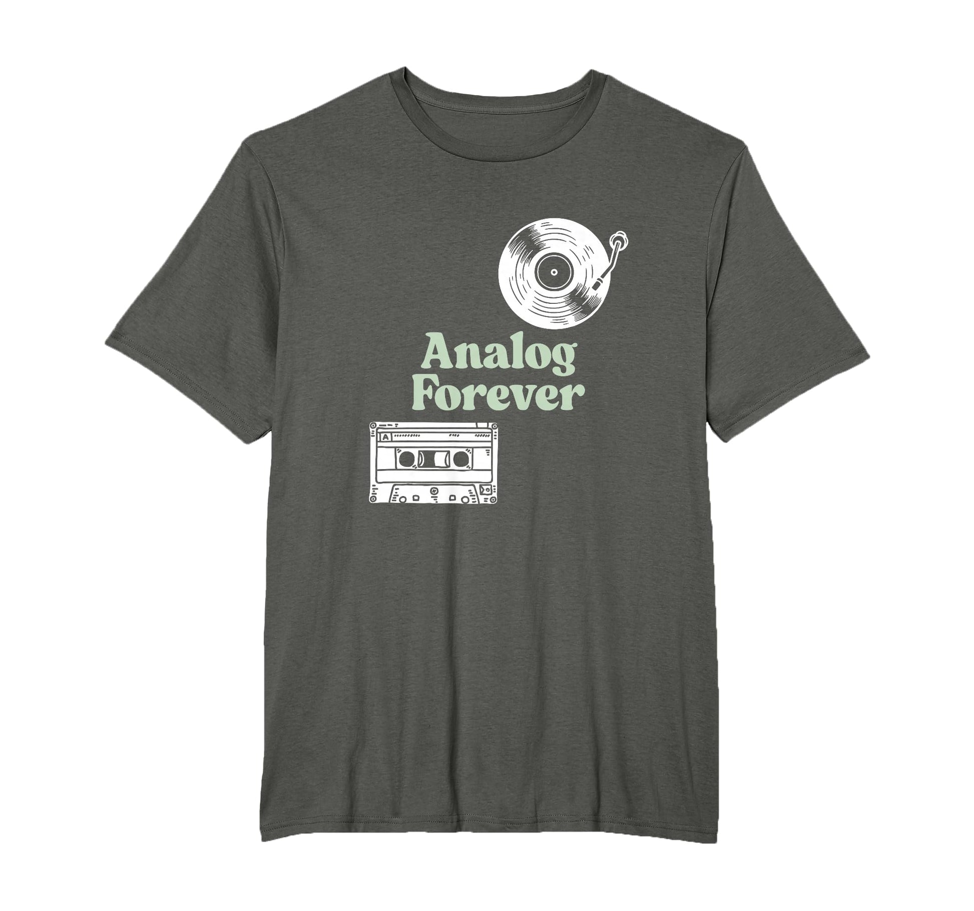 Analog Forever Music Cassette Vinyl Sound T-Shirt - Unique Graphic Unisex - T-Shirt, Sweatshirt, Hoodie