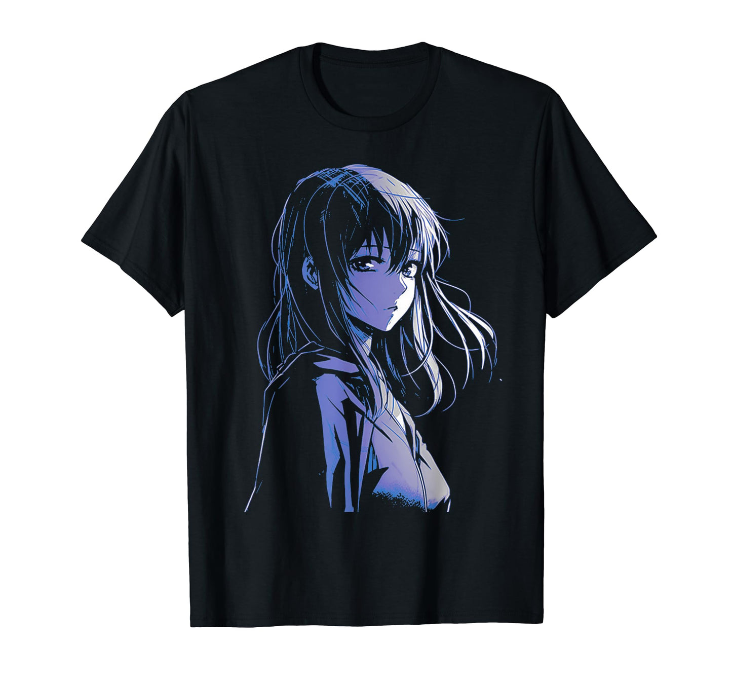 Sad Anime Aesthetic Japanese T-Shirt - Casual Everyday Wear for Adults - T-Shirt, Sweatshirt, Hoodie
