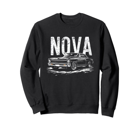 1966 1967 Nova Ss Muscle Car Sweatshirt - Novelty Apparel Unisex - T-Shirt, Sweatshirt, Hoodie