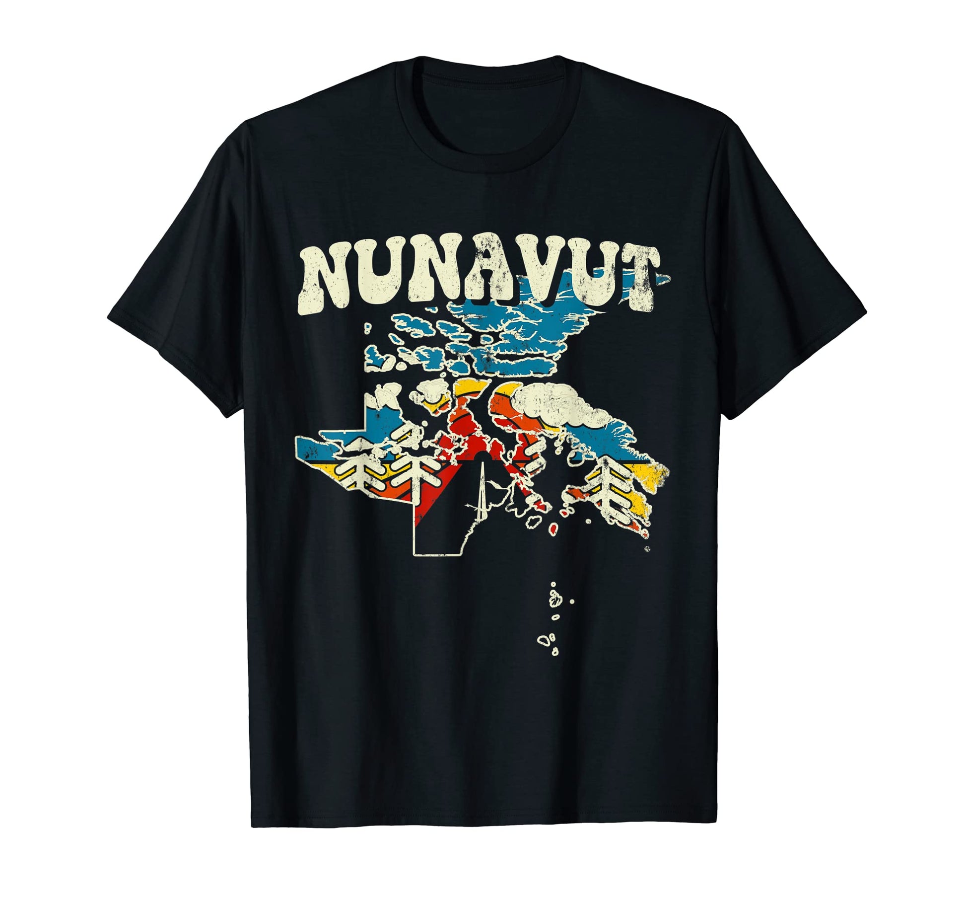 Nunavut Province Rainbow Canada 70S T-Shirt - Streetwear Style Men Women - T-Shirt, Sweatshirt, Hoodie