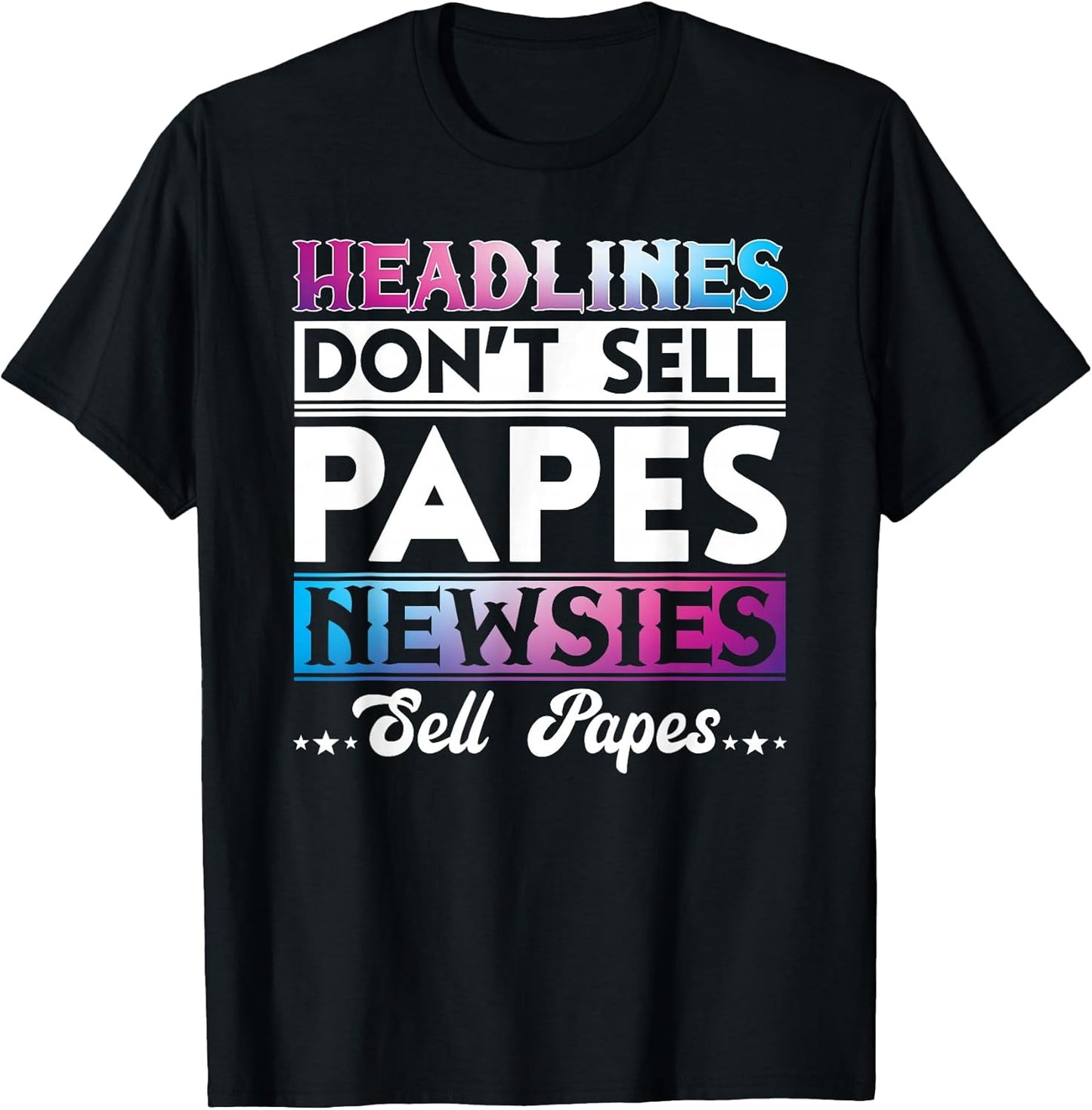 NEWSIES PAPES - Adult & Kids T-Shirts, Sweatshirts & Hoodies apparel design preview 1