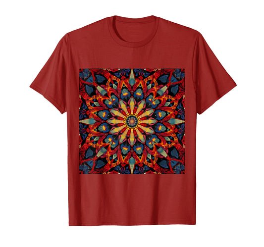 Boho Floral Hippie Chic Mandala T-Shirt - Casual Everyday Wear for Adults - T-Shirt, Sweatshirt, Hoodie