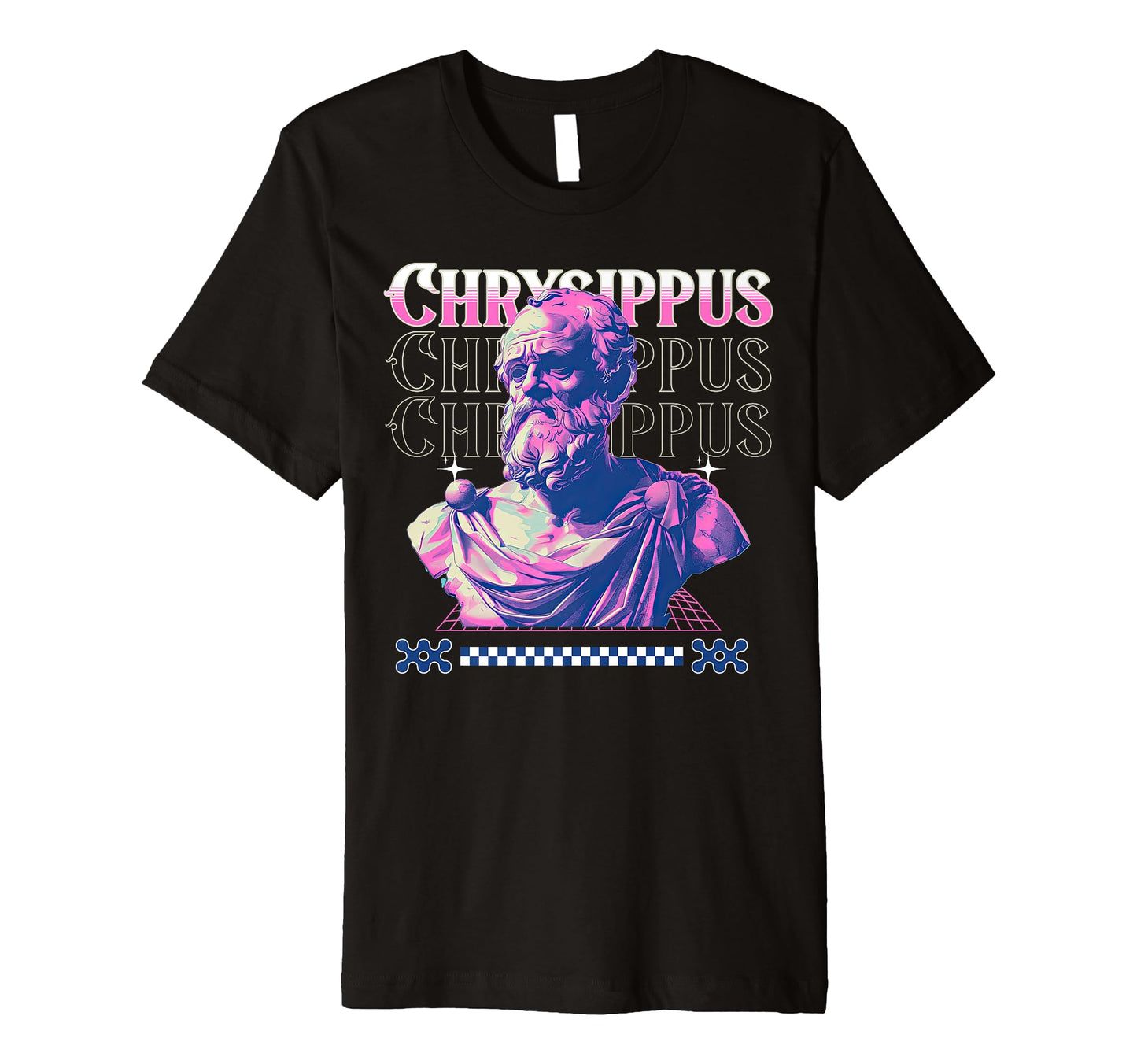 Chrysippus Stoic Philosopher Vaporwave T-Shirt - Trendy Graphic Men Women - T-Shirt, Sweatshirt, Hoodie