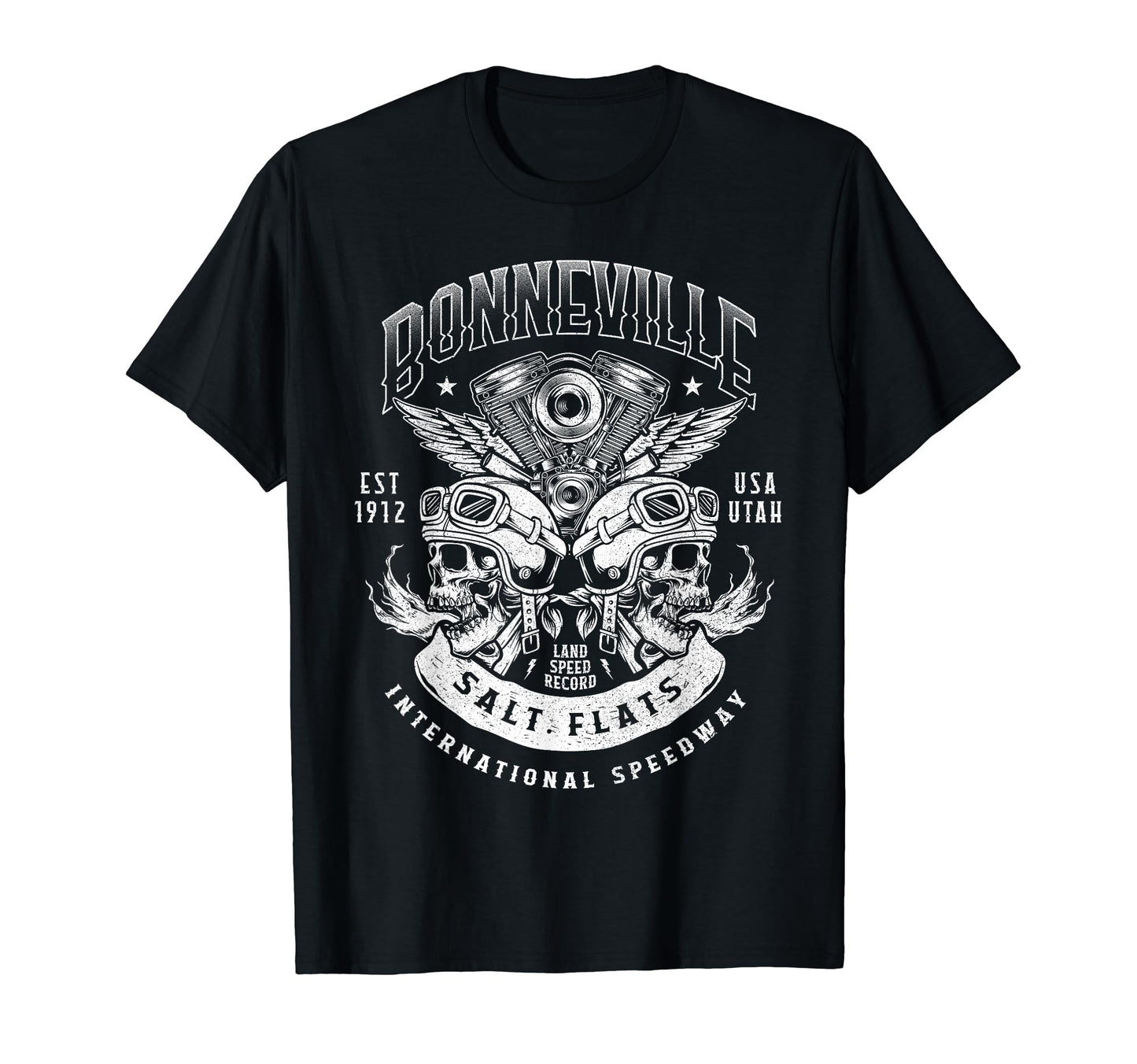 Bonneville Salt Flats Motorcycle T-Shirt - Novelty Apparel for Adults - T-Shirt, Sweatshirt, Hoodie