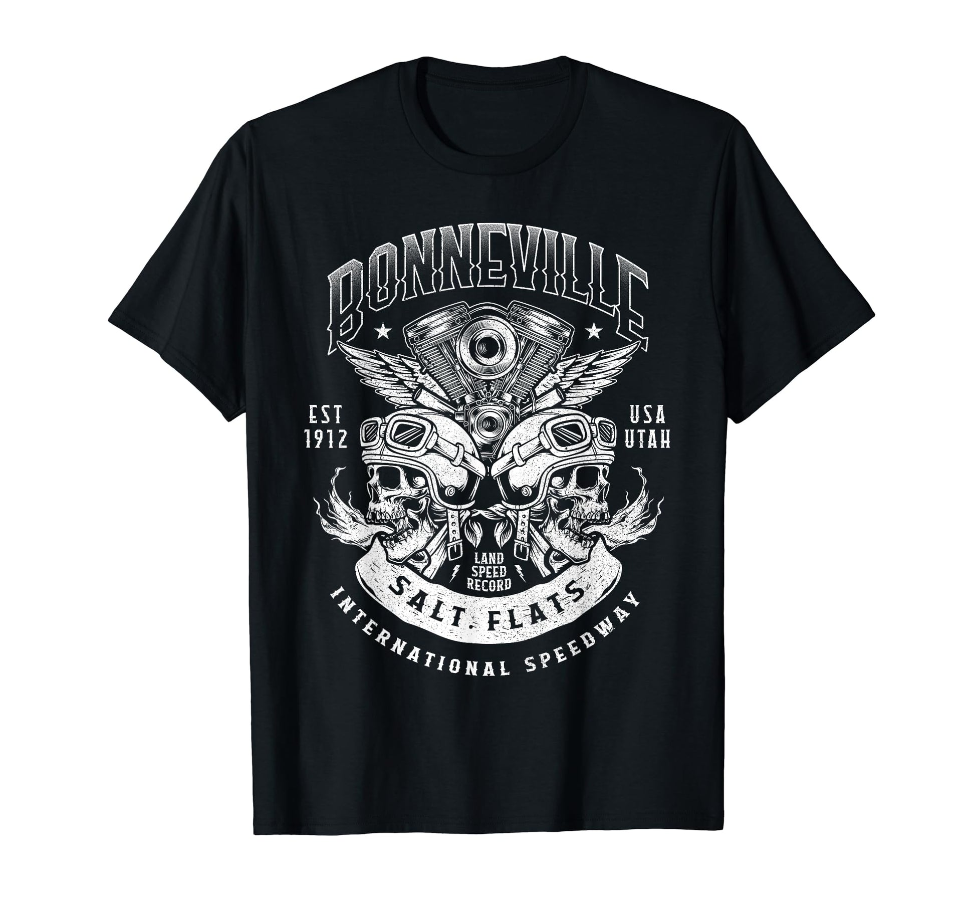 Bonneville Salt Flats Motorcycle T-Shirt - Novelty Apparel for Adults - T-Shirt, Sweatshirt, Hoodie