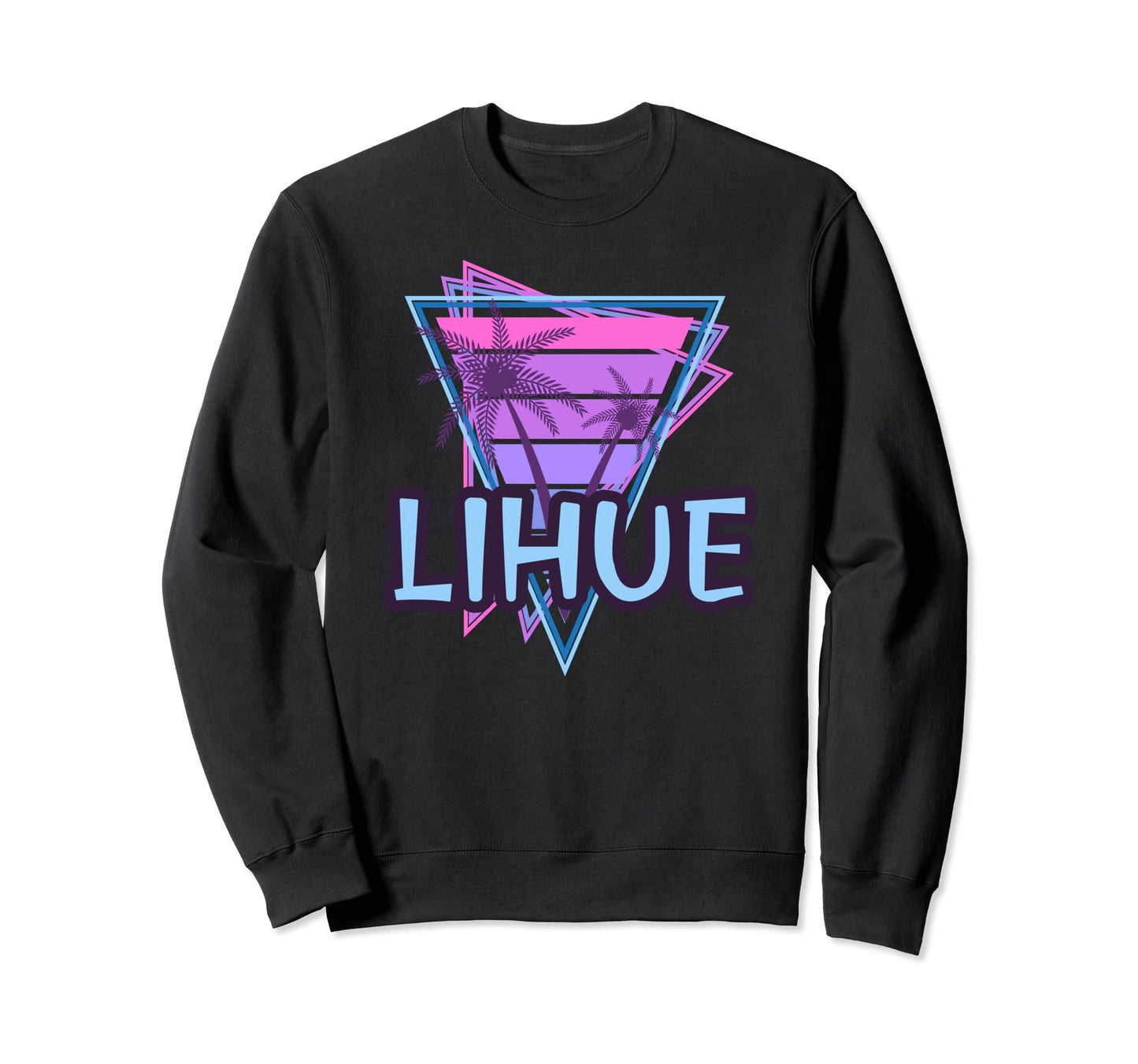 Lihue Vacation Vaporwave Sweatshirt - Fun Novelty Design Men Women - T-Shirt, Sweatshirt, Hoodie