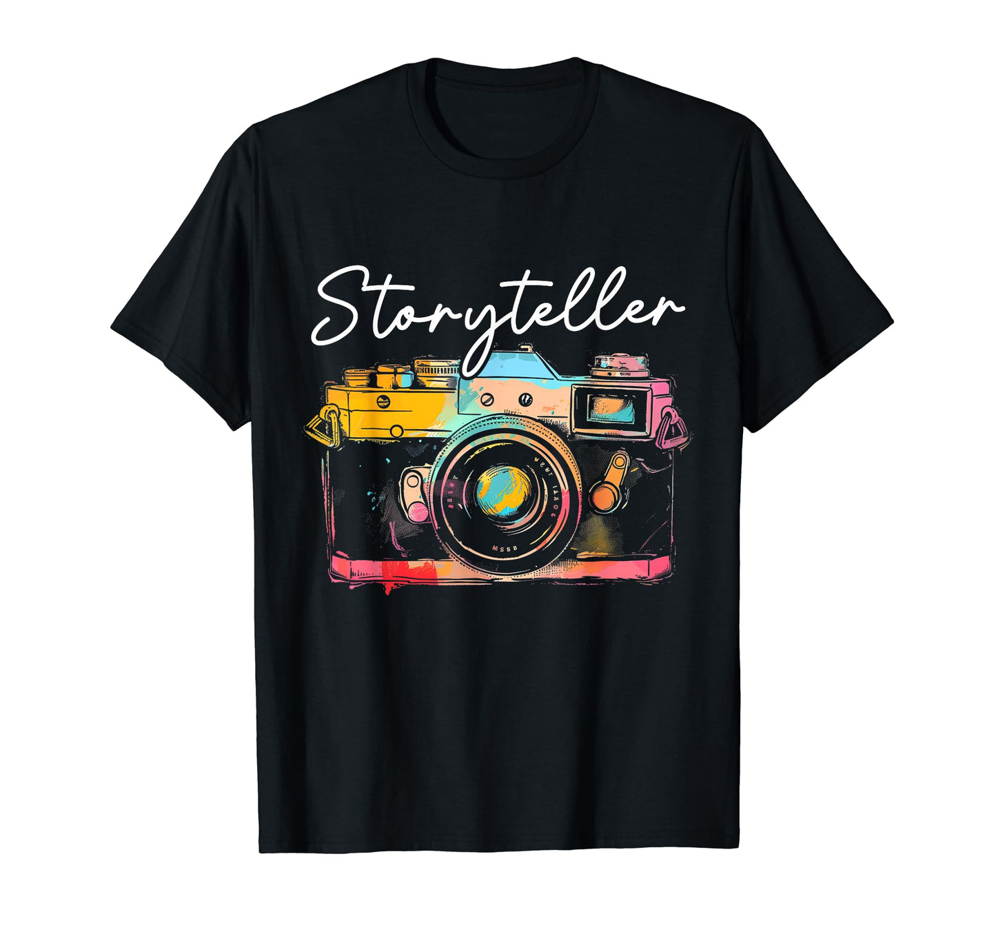 Photographer Storyteller Camera T-Shirt - Minimalist Print for Adults - T-Shirt, Sweatshirt, Hoodie
