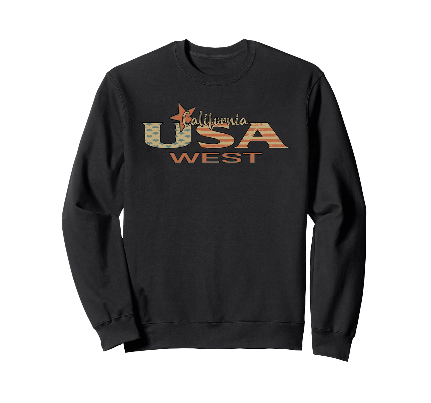 California Usa West Souvenir Sweatshirt - Unique Graphic for Adults - T-Shirt, Sweatshirt, Hoodie