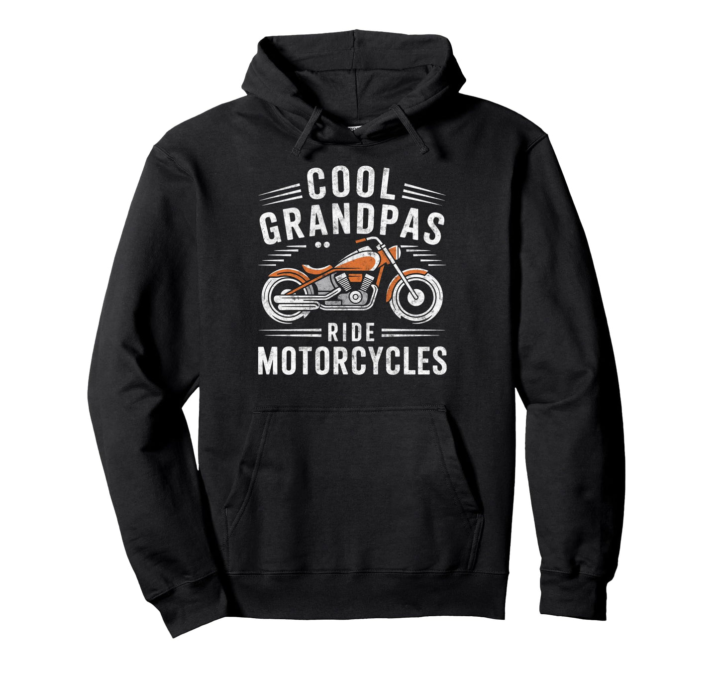 Grandpas Ride Motorcycles Biker Grandfather Hoodie - Novelty Apparel Unisex - T-Shirt, Sweatshirt, Hoodie
