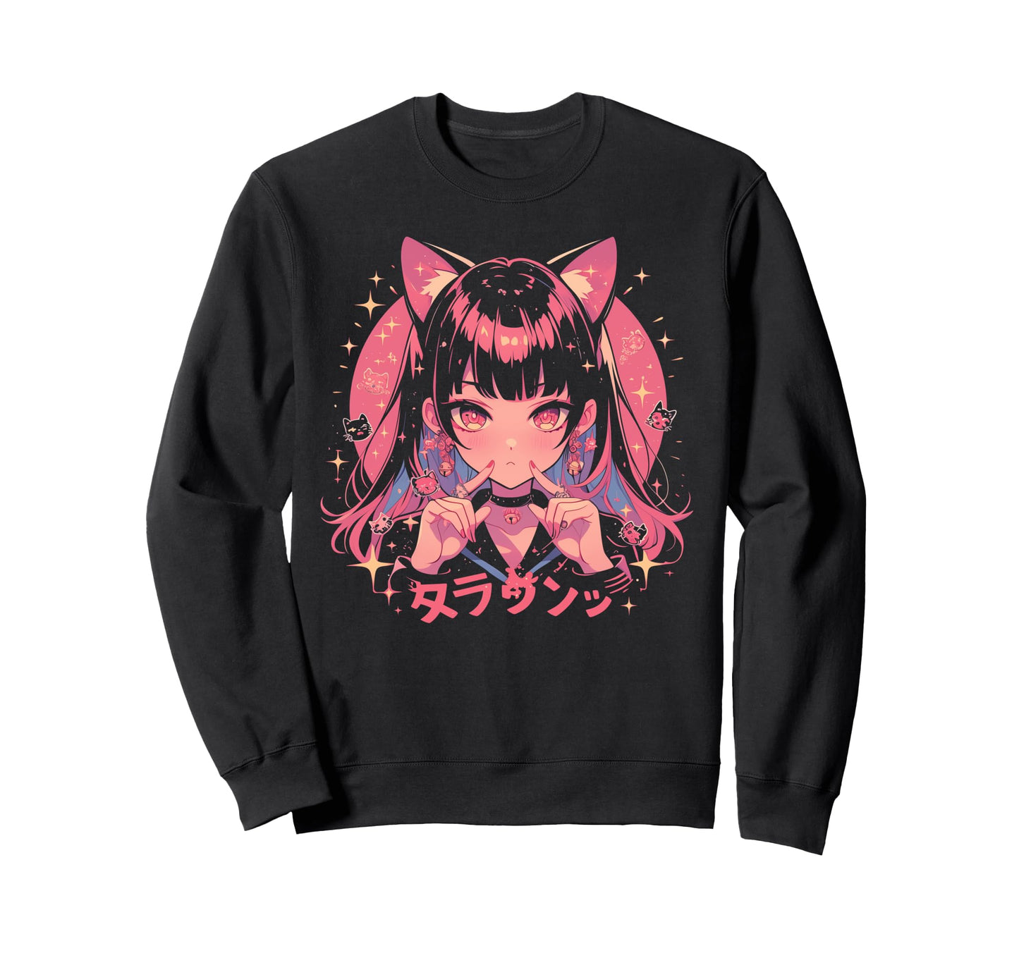 Goth Grunge Demon Anime Waifu Horror Sweatshirt - Minimalist Print Unisex - T-Shirt, Sweatshirt, Hoodie