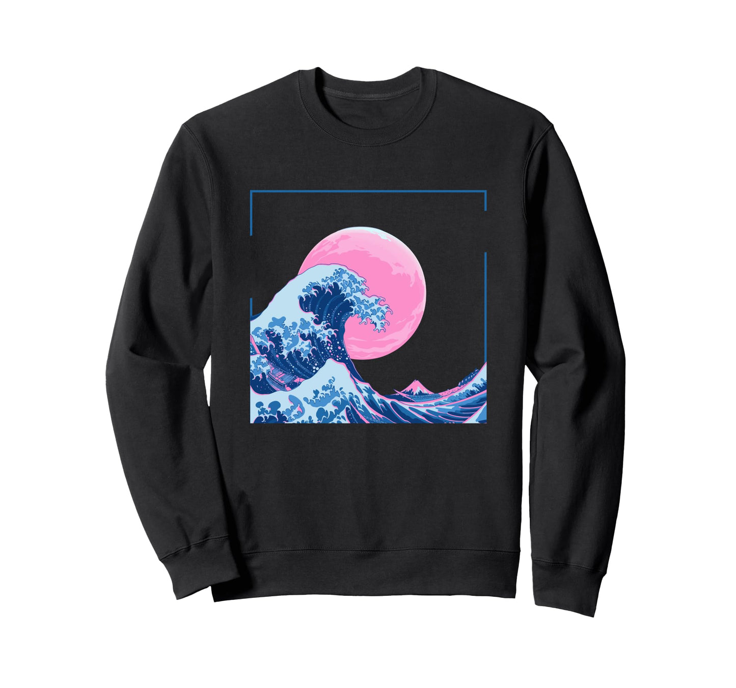 Japanese Wave Vaporwave Aesthetic Sweatshirt - Trendy Graphic Unisex - T-Shirt, Sweatshirt, Hoodie