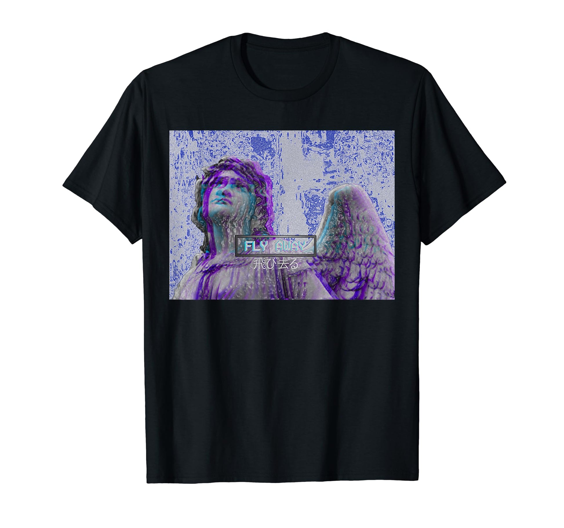 Fly Away Aesthetic Vaporwave Anime T-Shirt - Aesthetic Graphic Unisex - T-Shirt, Sweatshirt, Hoodie