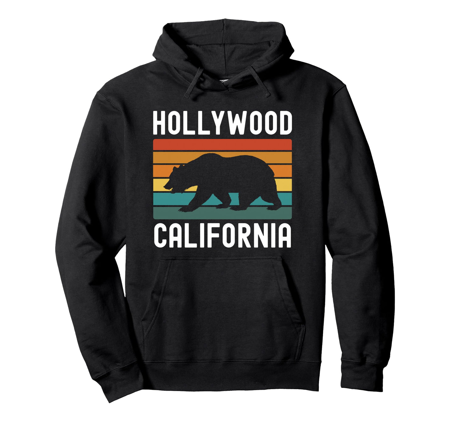 Hollywood Los Angeles California Hoodie - Casual Everyday Wear Men Women - T-Shirt, Sweatshirt, Hoodie