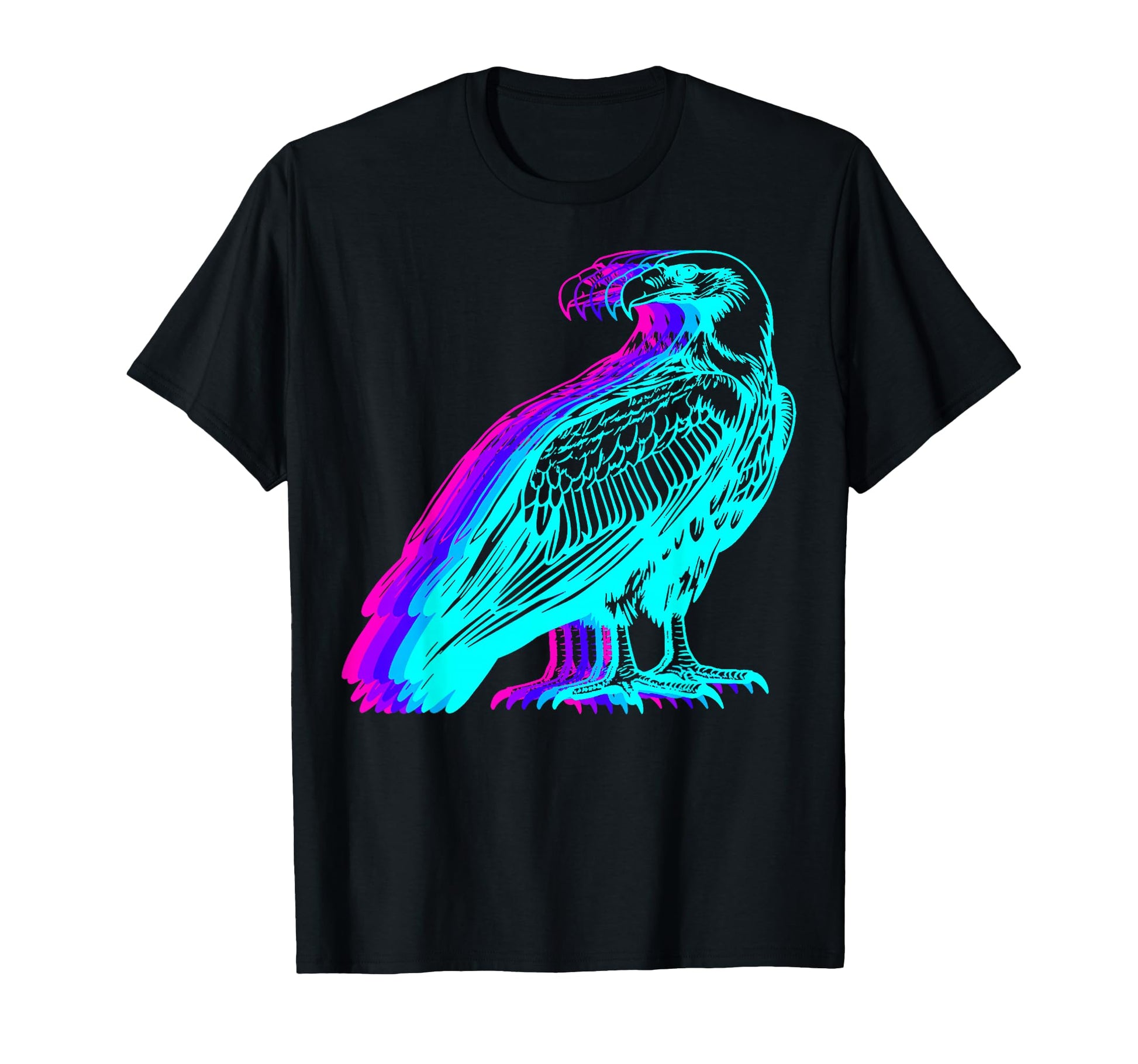 Vulture Bird Vaporwave T-Shirt - Unique Graphic Men Women - T-Shirt, Sweatshirt, Hoodie