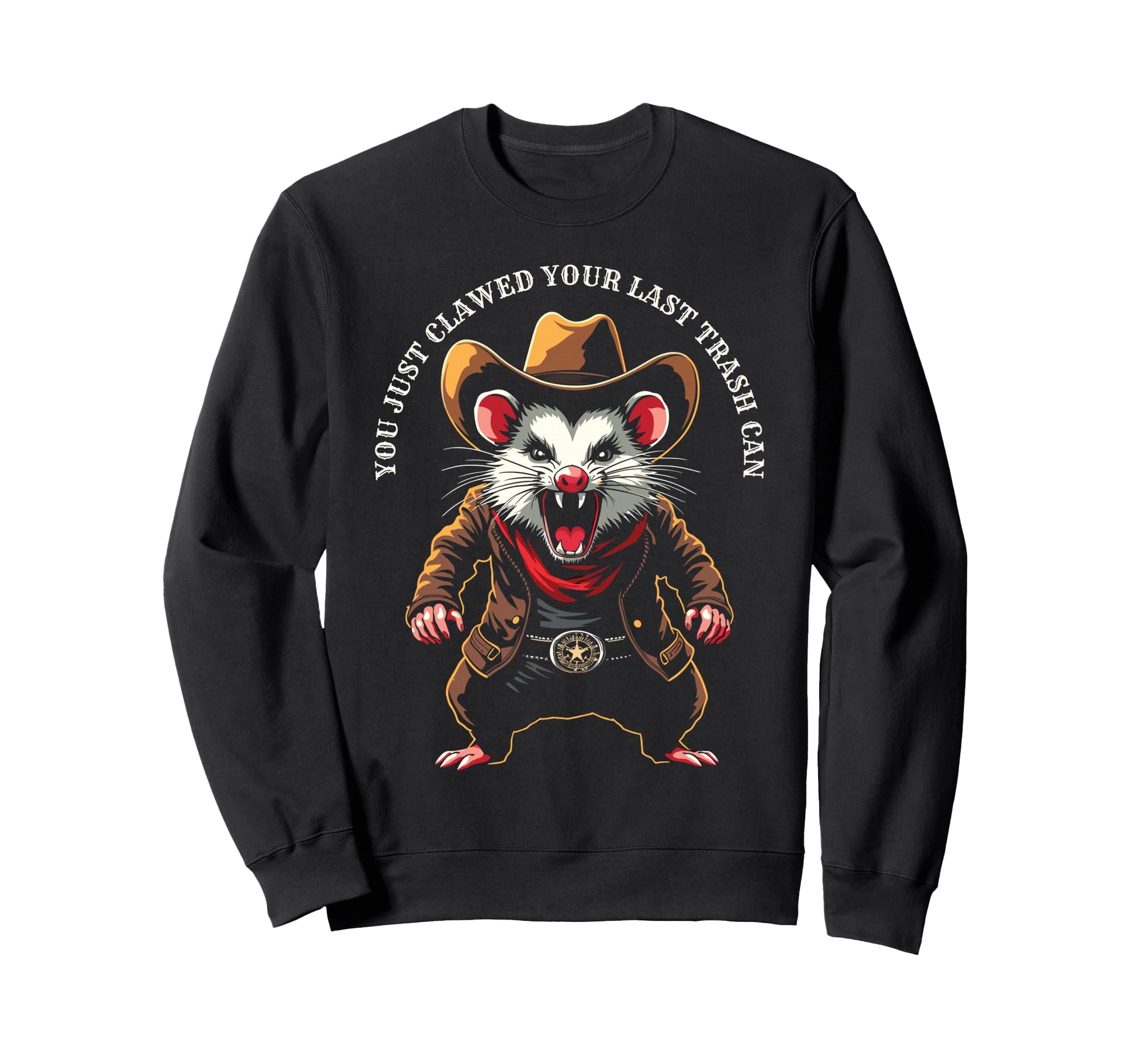 Cowboy Possum Possum Cowboy Funny Sweatshirt - Aesthetic Graphic Men Women - T-Shirt, Sweatshirt, Hoodie