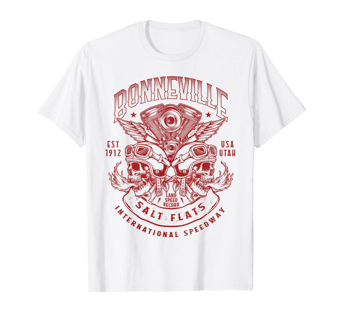 Bonneville Salt Flats Motorcycle Racing T-Shirt - Minimalist Print Unisex - T-Shirt, Sweatshirt, Hoodie