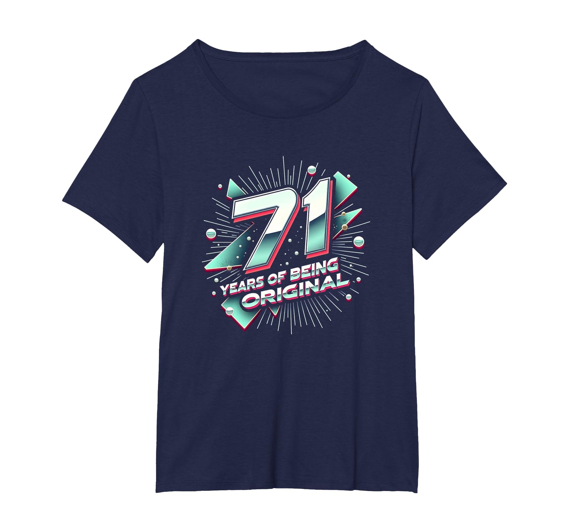 71 Years Original Birthday Gift T-Shirt - Minimalist Print for Adults - T-Shirt, Sweatshirt, Hoodie