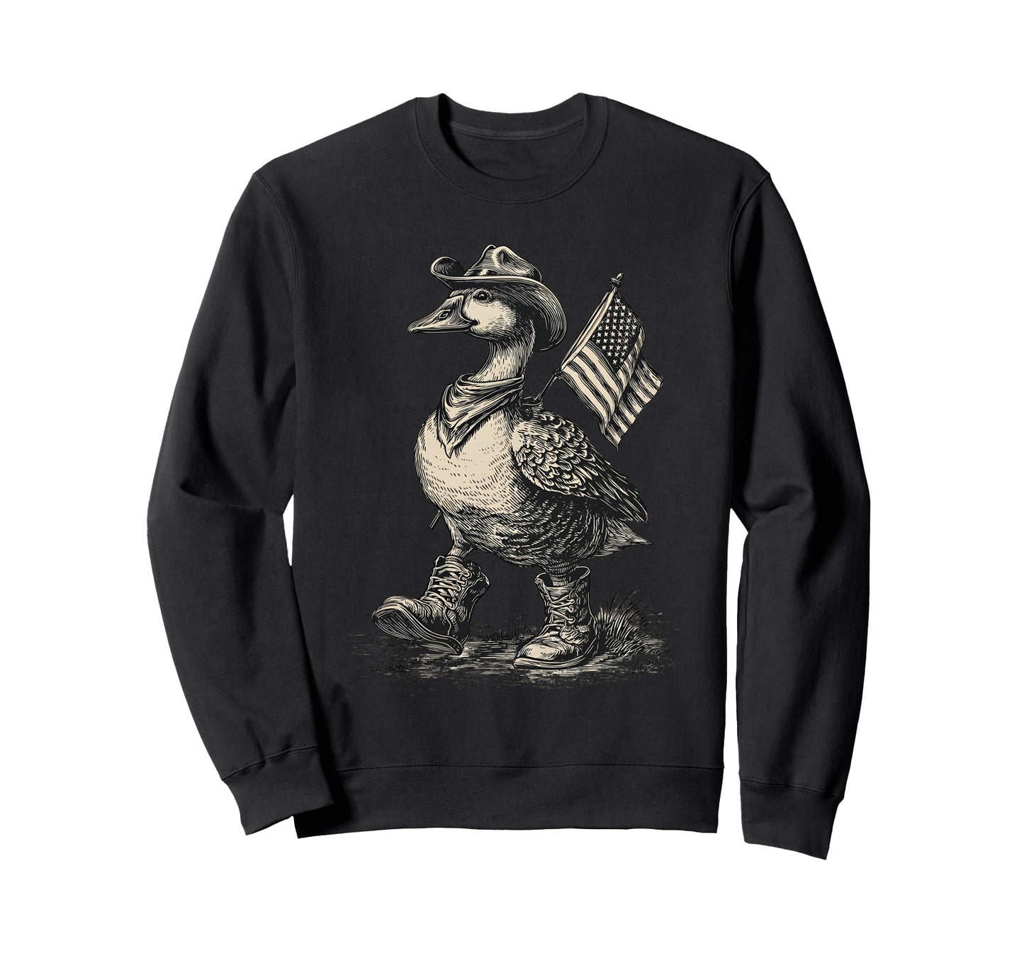 Goose Cowboy Rodeo Cowgirl Western Sweatshirt - Unique Graphic for Adults - T-Shirt, Sweatshirt, Hoodie