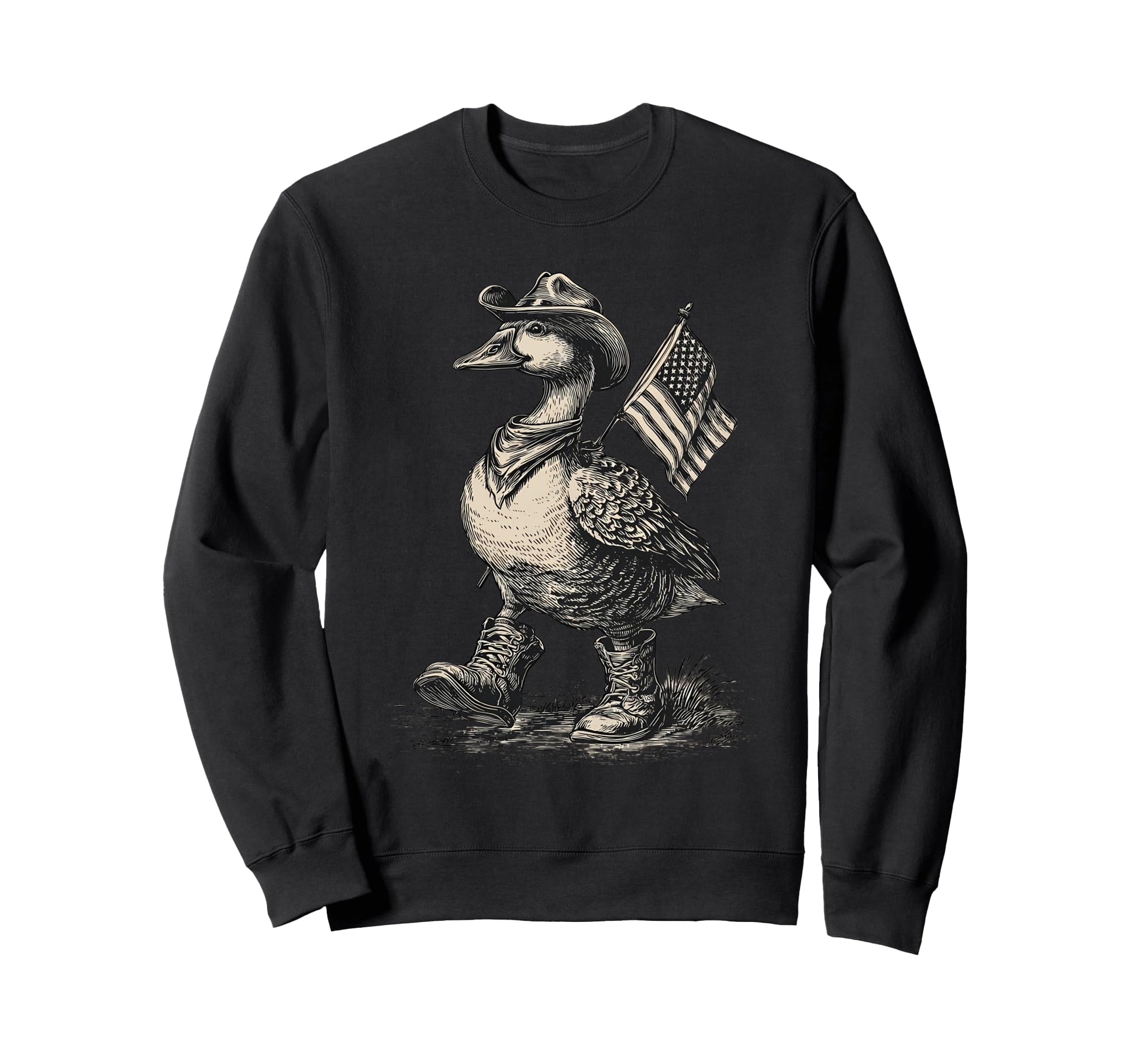 Goose Cowboy Rodeo Cowgirl Western Sweatshirt - Unique Graphic for Adults - T-Shirt, Sweatshirt, Hoodie