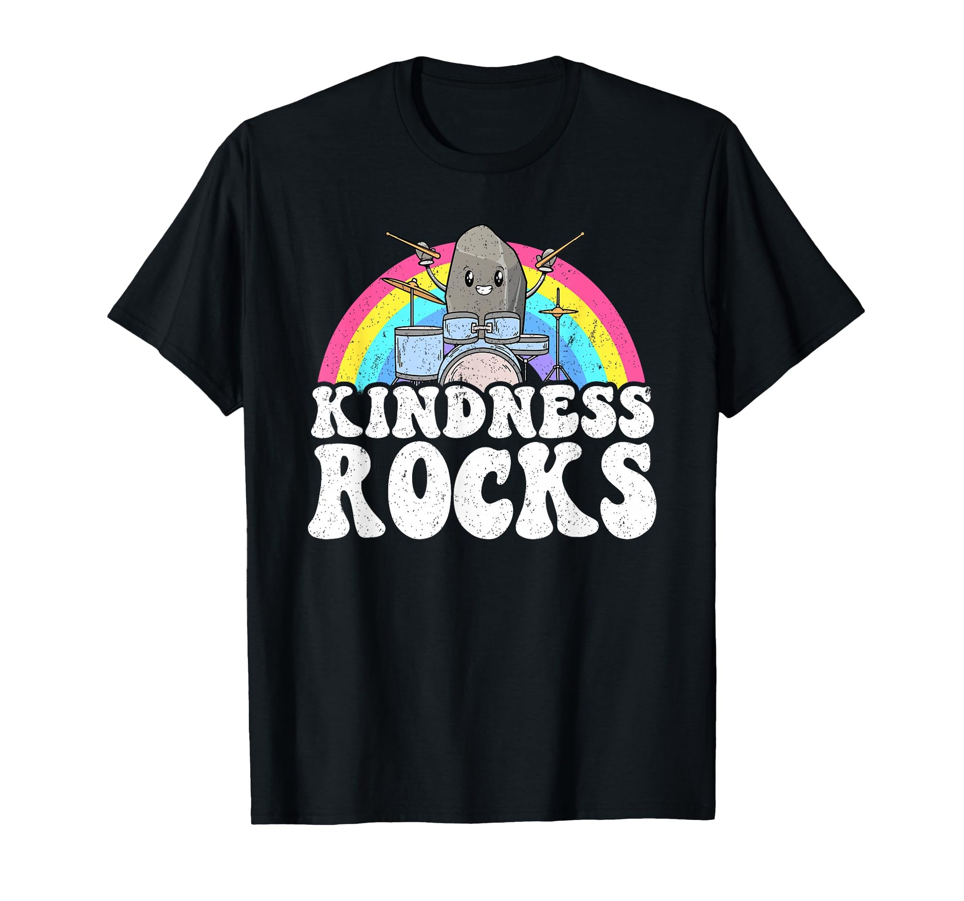 Anti Bullying Rainbow Music Teacher T-Shirt - Graphic Print for Adults - T-Shirt, Sweatshirt, Hoodie