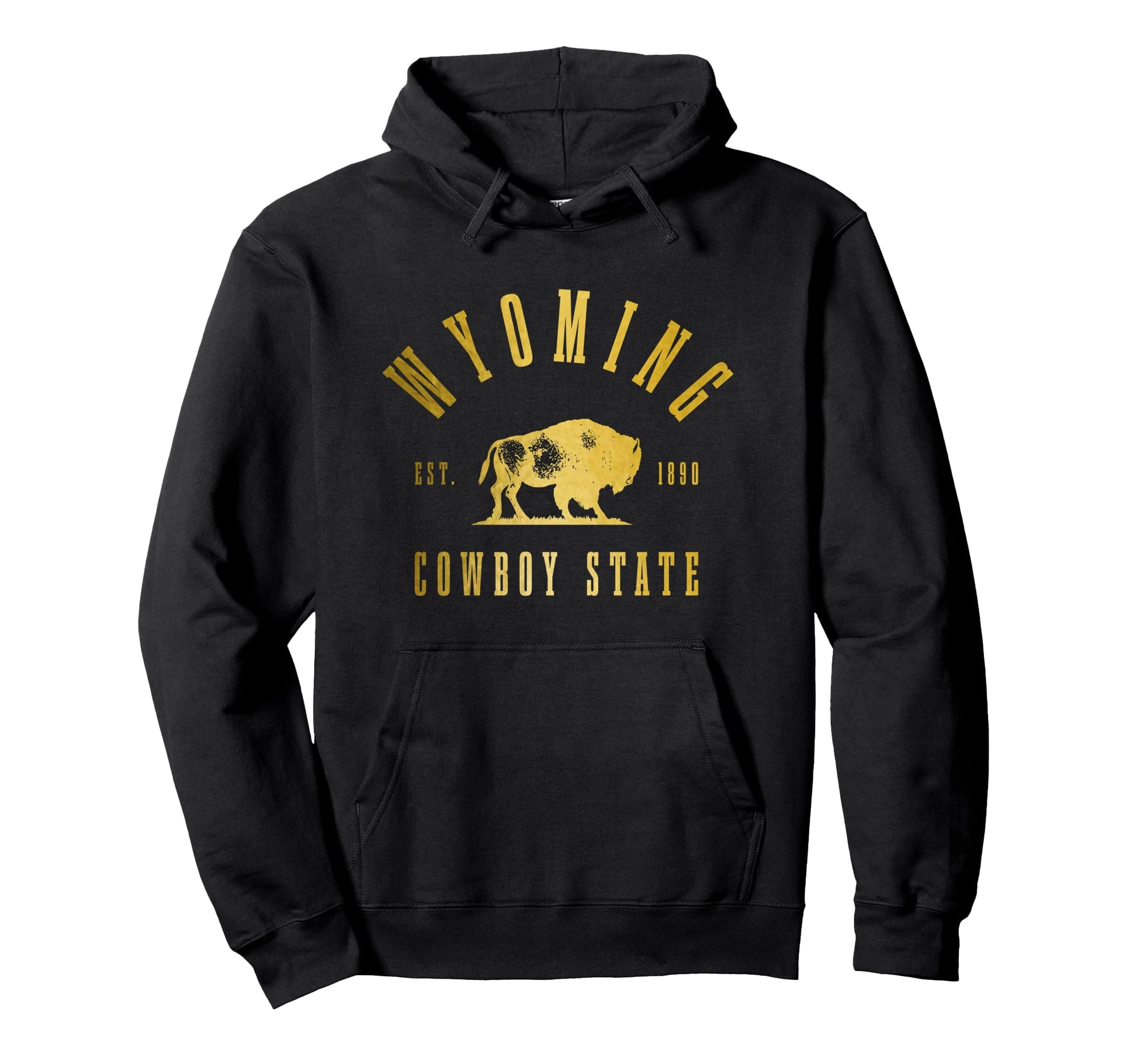 Wyoming Est 1890 Cowboy State Bison Pride Hoodie - Unique Graphic Men Women - T-Shirt, Sweatshirt, Hoodie