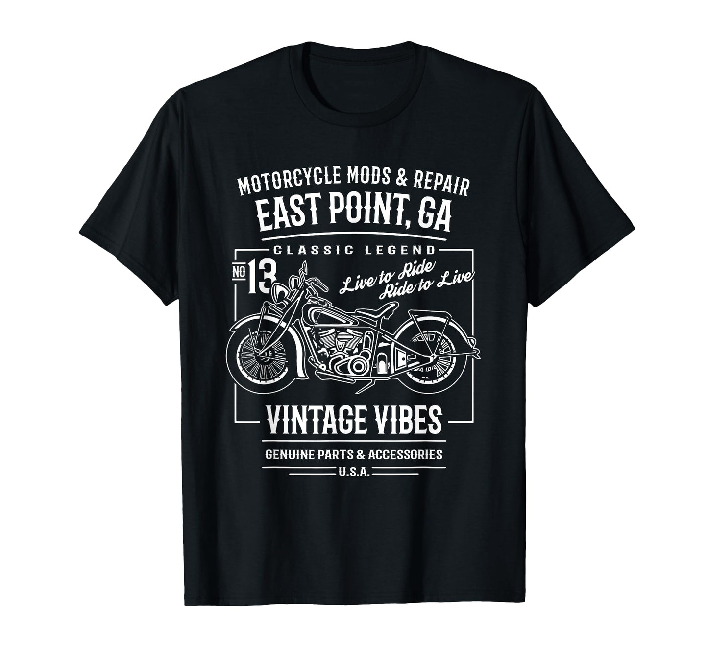 East Point Ga Usa Motorcycle T-Shirt - Streetwear Style Men Women - T-Shirt, Sweatshirt, Hoodie