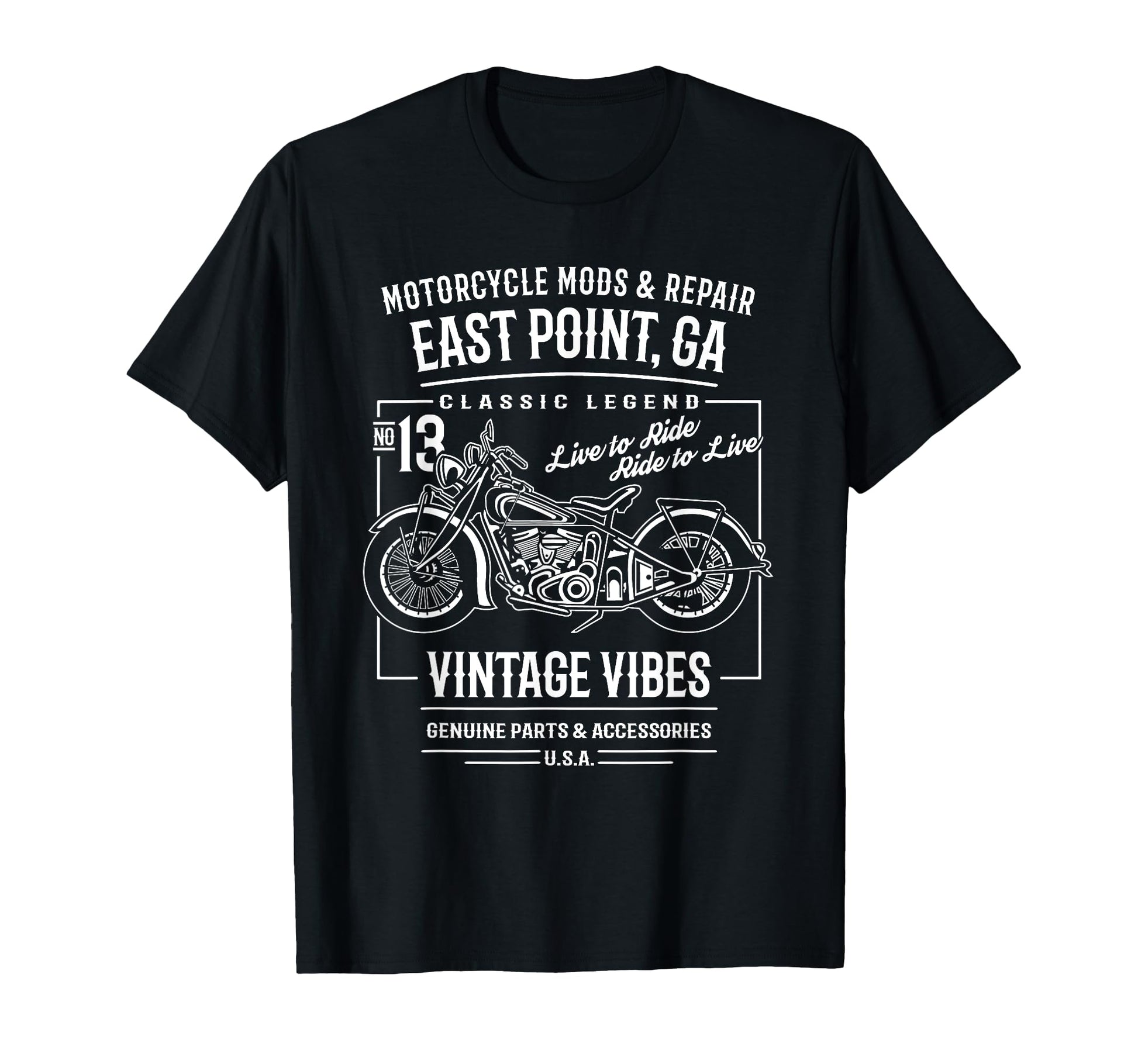 East Point Ga Usa Motorcycle T-Shirt - Streetwear Style Men Women - T-Shirt, Sweatshirt, Hoodie