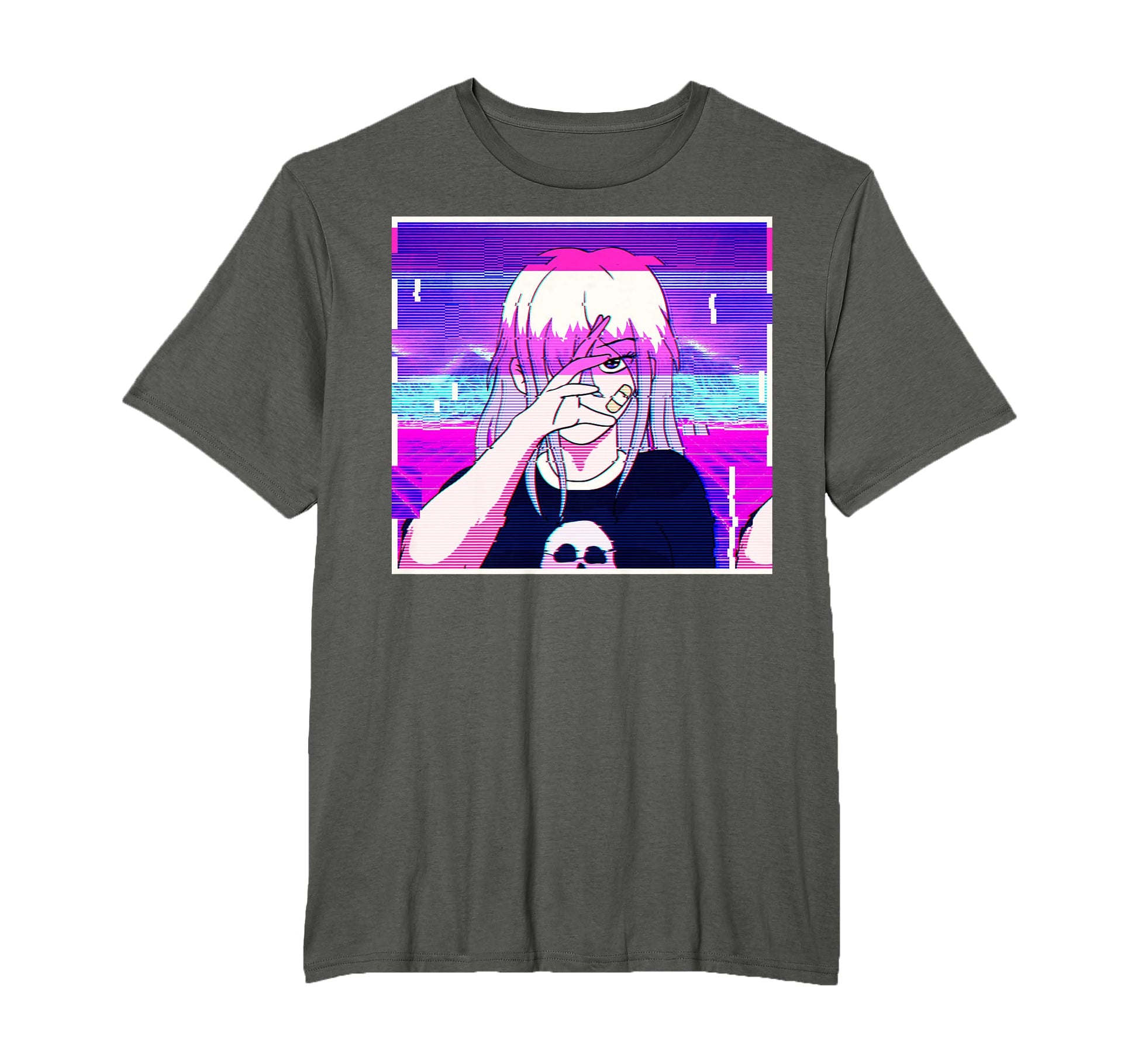 Emo Anime Goth Vaporwave Aesthetic T-Shirt - Aesthetic Graphic for Adults - T-Shirt, Sweatshirt, Hoodie
