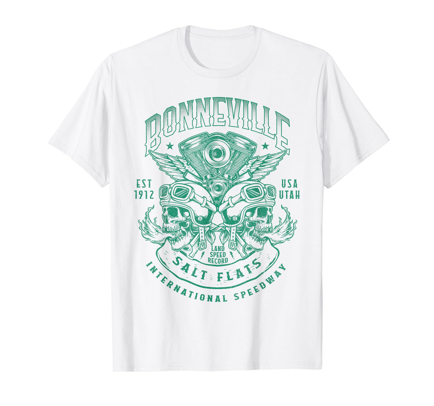 Bonneville Salt Flats Motorcycle T-Shirt - Casual Everyday Wear Men Women - T-Shirt, Sweatshirt, Hoodie
