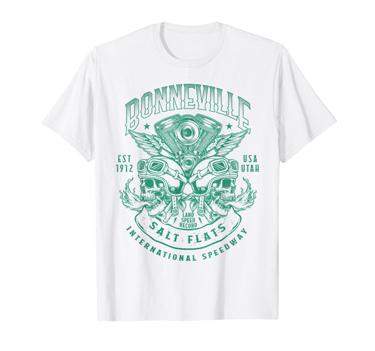 Bonneville Salt Flats Motorcycle T-Shirt - Casual Everyday Wear Men Women - T-Shirt, Sweatshirt, Hoodie