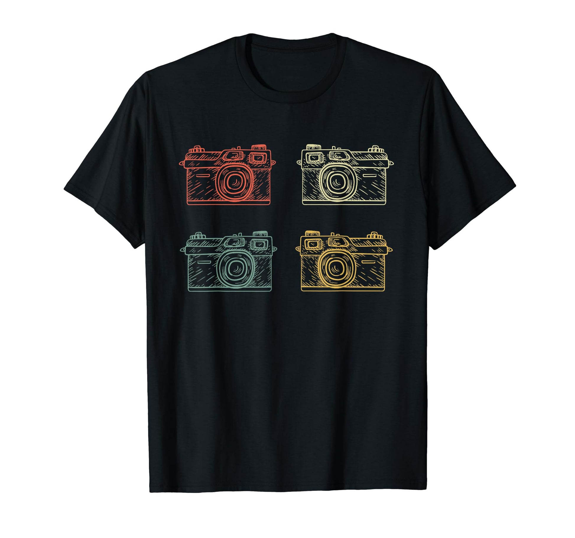 Photographer Photography Camera T-Shirt - Unique Graphic for Adults - T-Shirt, Sweatshirt, Hoodie