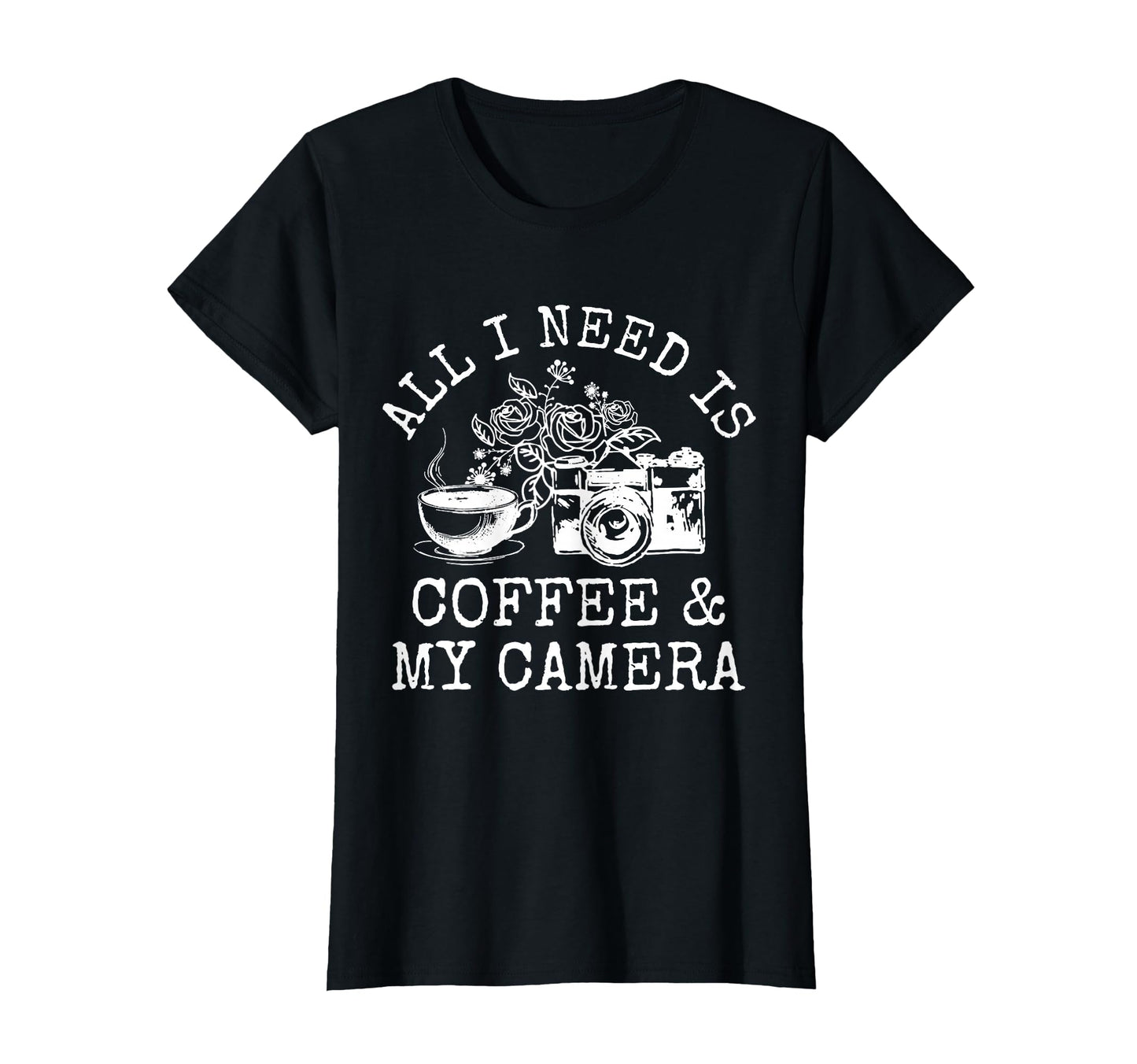 Photographer Coffee Camera Camera T-Shirt - Casual Everyday Wear Men Women - T-Shirt, Sweatshirt, Hoodie