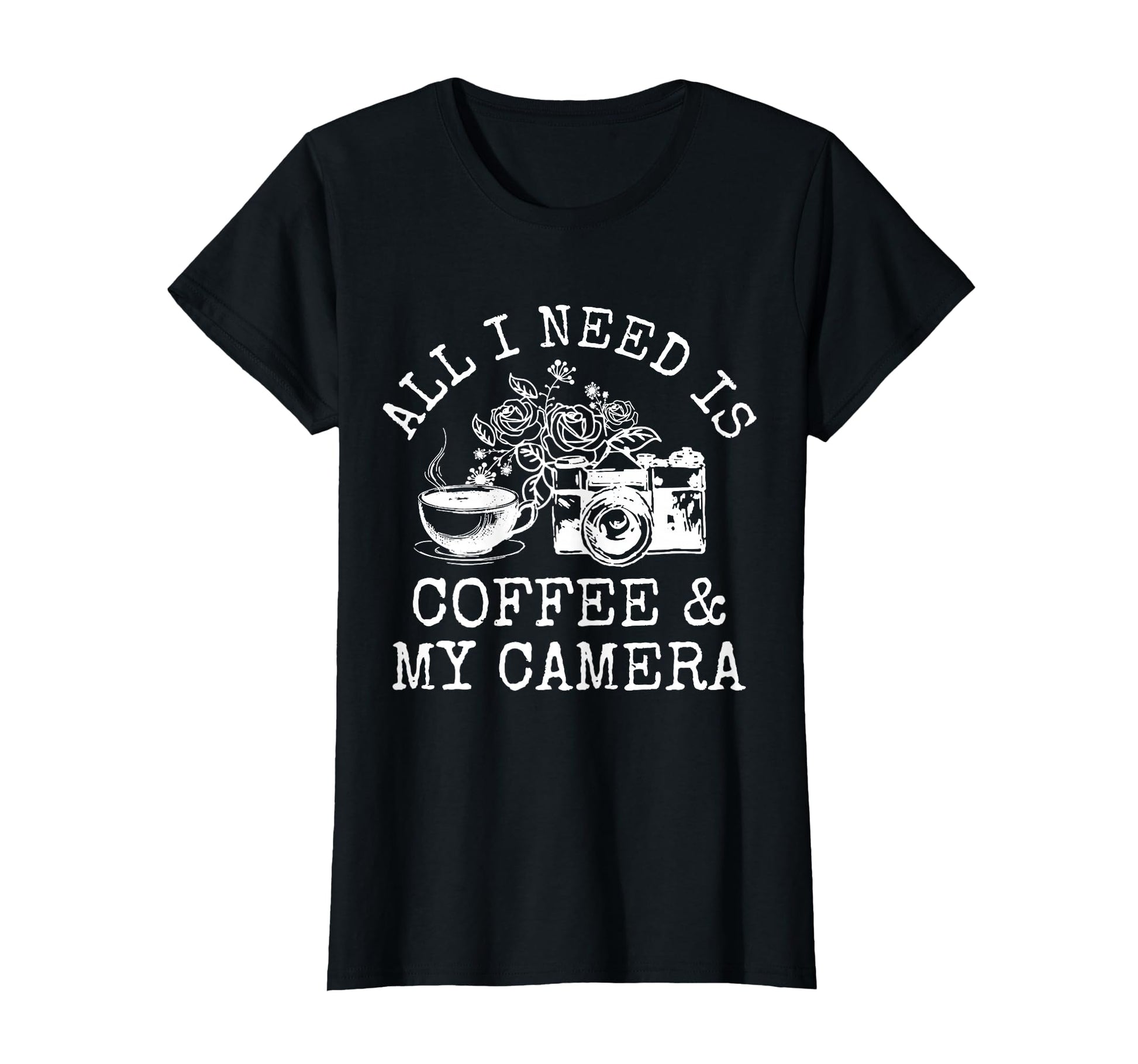 Photographer Coffee Camera Camera T-Shirt - Casual Everyday Wear Men Women - T-Shirt, Sweatshirt, Hoodie