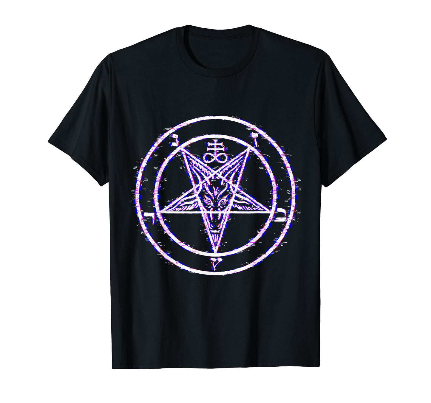 Satan Pentagram Baphomet Vaporwave T-Shirt - Custom Art Print for Adults - T-Shirt, Sweatshirt, Hoodie