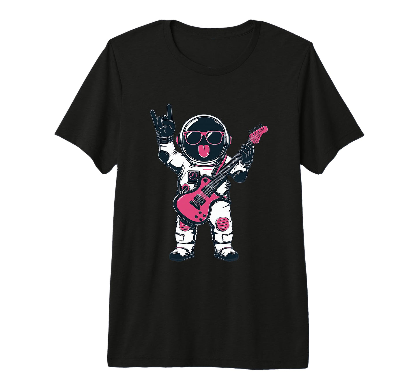 Funny Astronaut Guitar Player Rock T-Shirt - Novelty Apparel Men Women - T-Shirt, Sweatshirt, Hoodie
