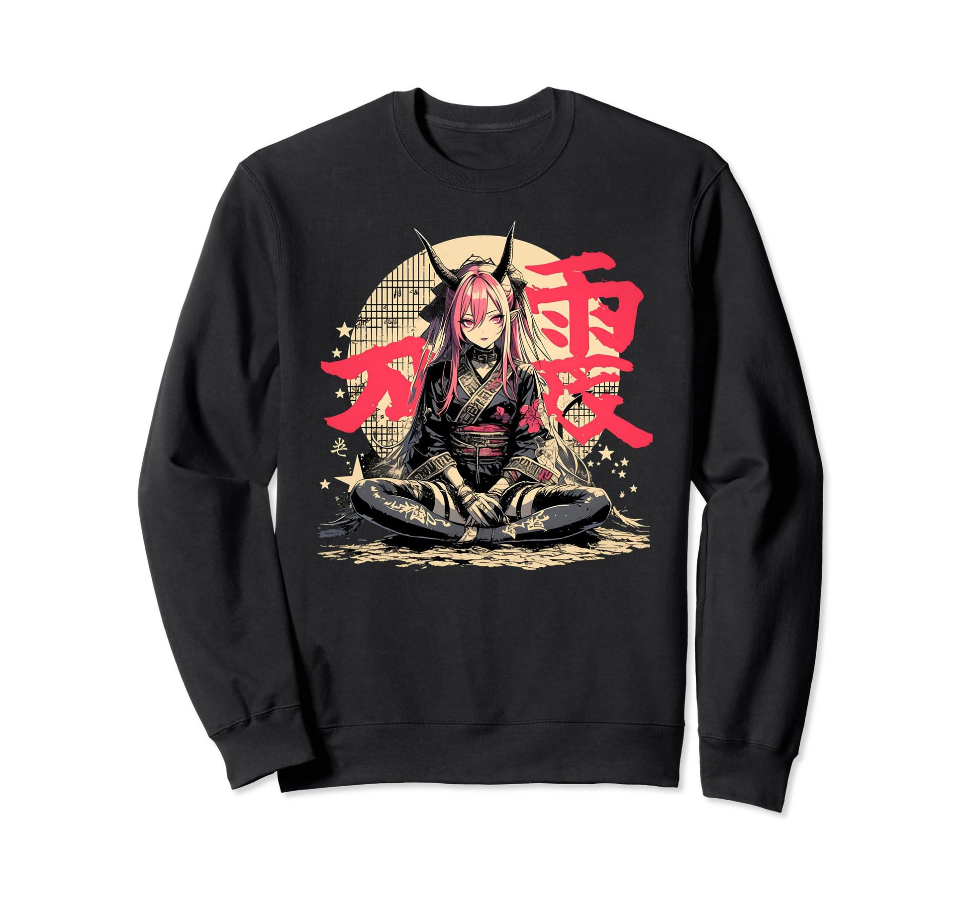 Goth Grunge Demon Anime Waifu Horror Sweatshirt - Trendy Graphic Unisex - T-Shirt, Sweatshirt, Hoodie