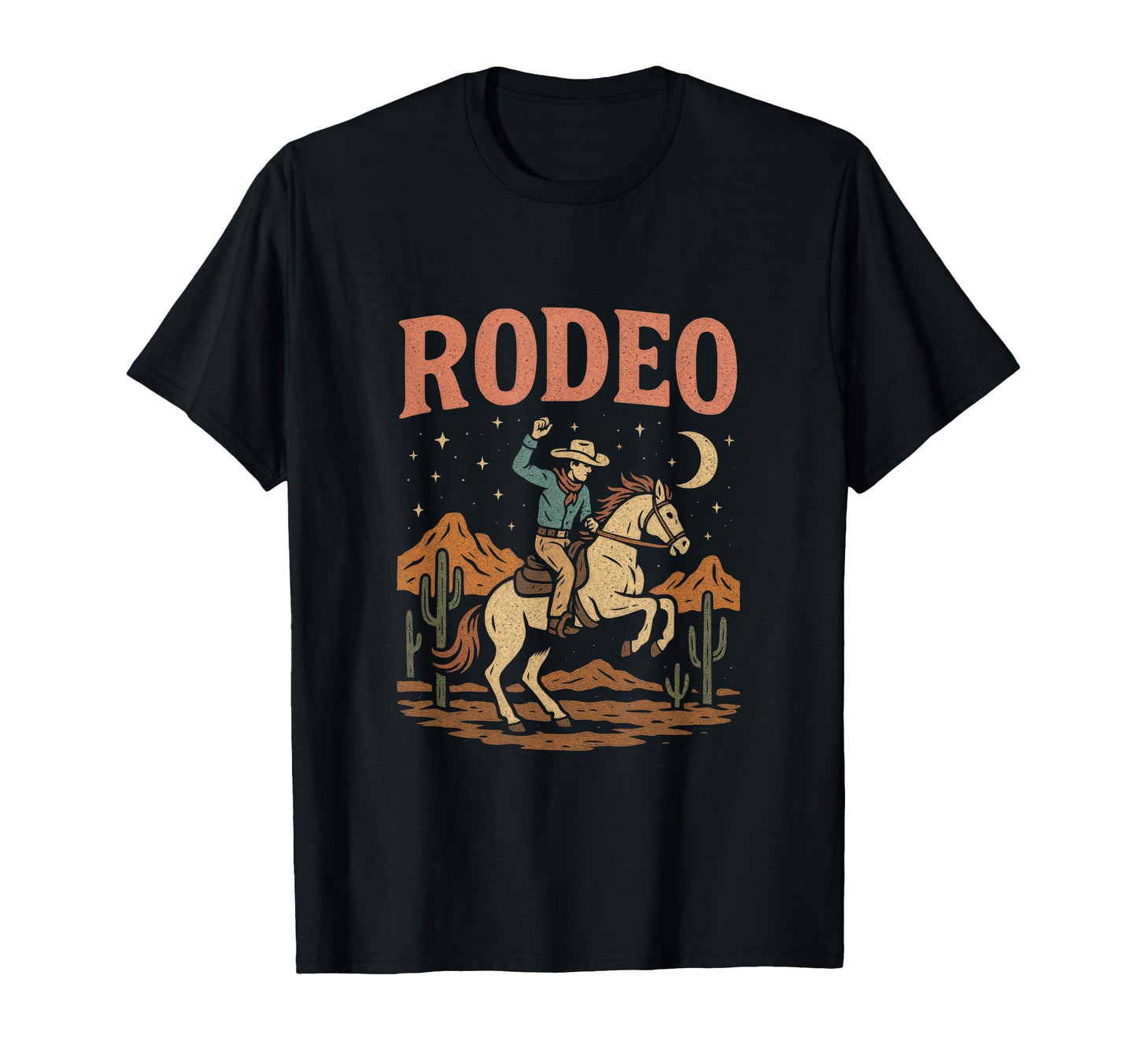 Rodeo Cowboy Rodeo Horse Riding T-Shirt - Minimalist Print for Adults - T-Shirt, Sweatshirt, Hoodie