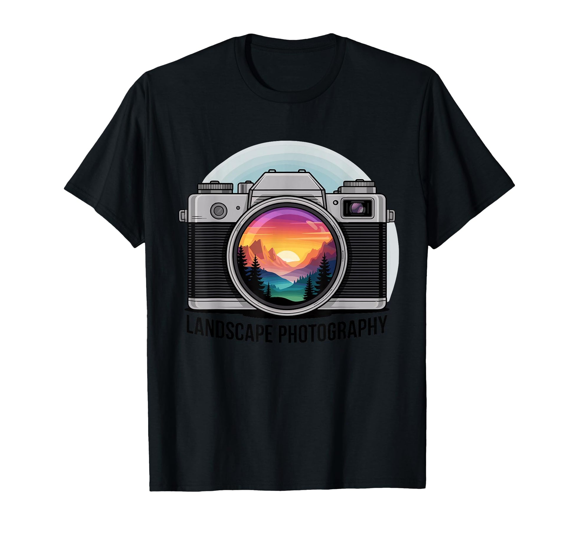 Capture Sunset Mountain Scene T-Shirt - Aesthetic Graphic Unisex - T-Shirt, Sweatshirt, Hoodie